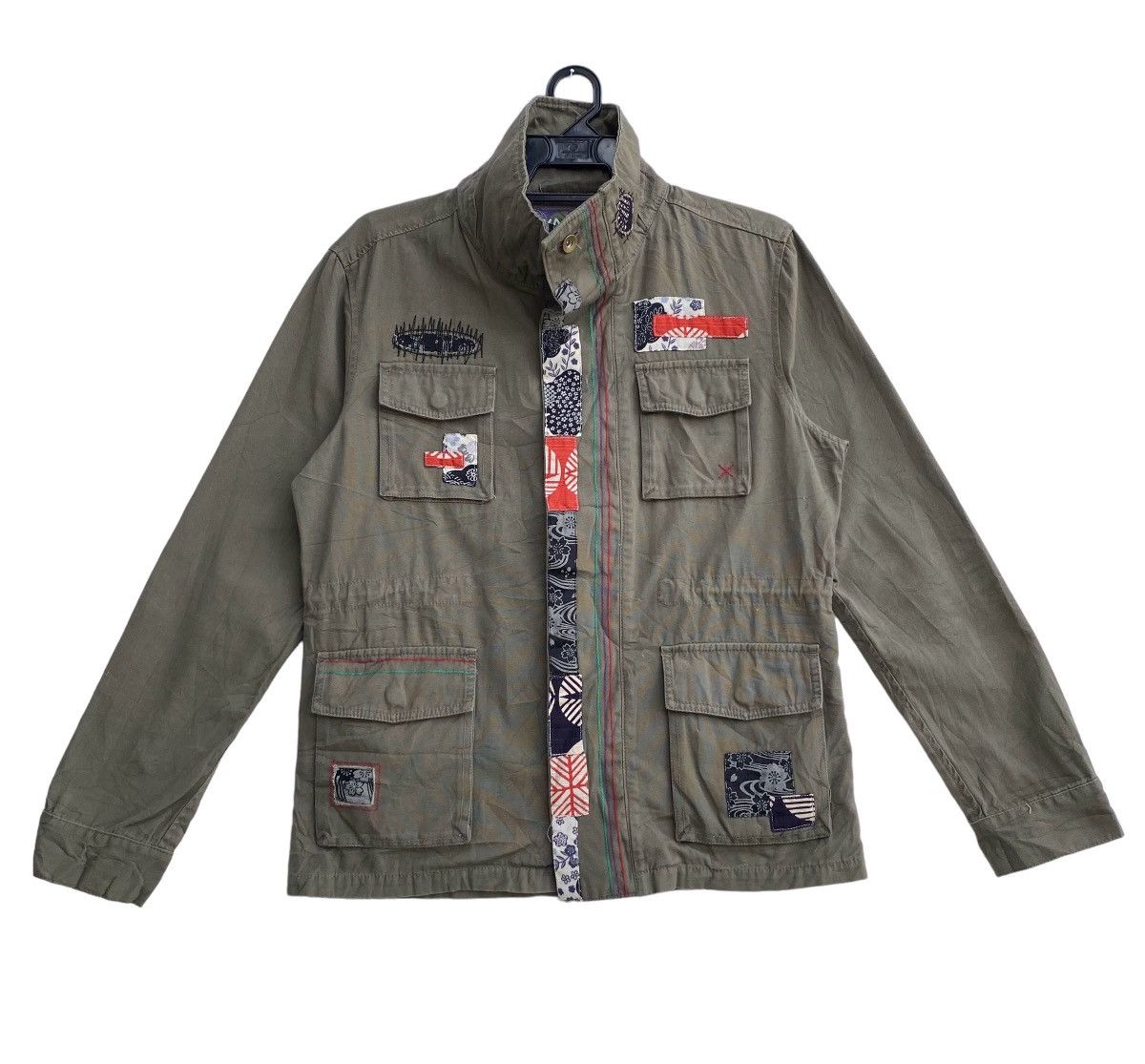 Japanese Brand Miyabi Musubiu japanese traditional patchwork feild jacket Size US M / EU 48-50 / 2 - 1 Thumbnail