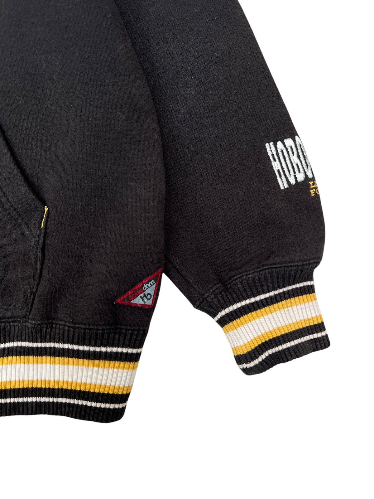 Hobo Vintage Y2K Hobo Embroidered Logo Black Baggy Zipper Hoodie Size US XL / EU 56 / 4 - 8 Thumbnail