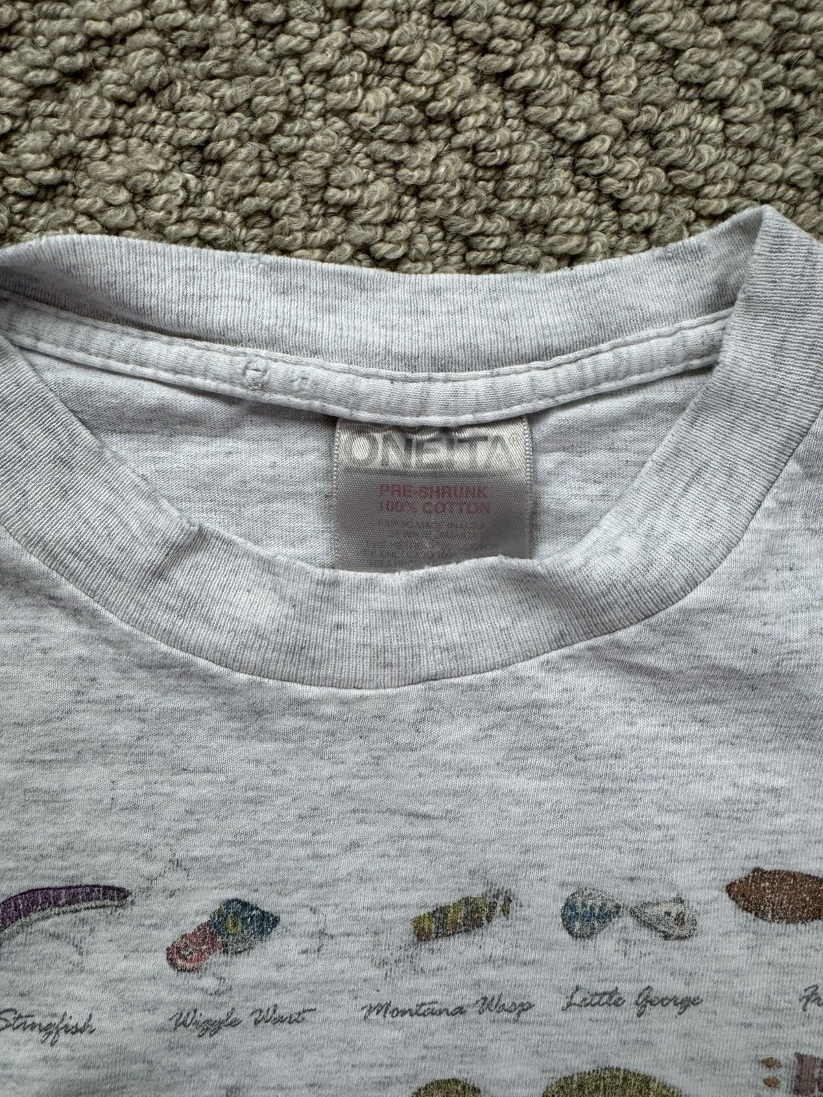Vintage Single Stitch Fishing Tee Size US L / EU 52-54 / 3 - 4 Thumbnail