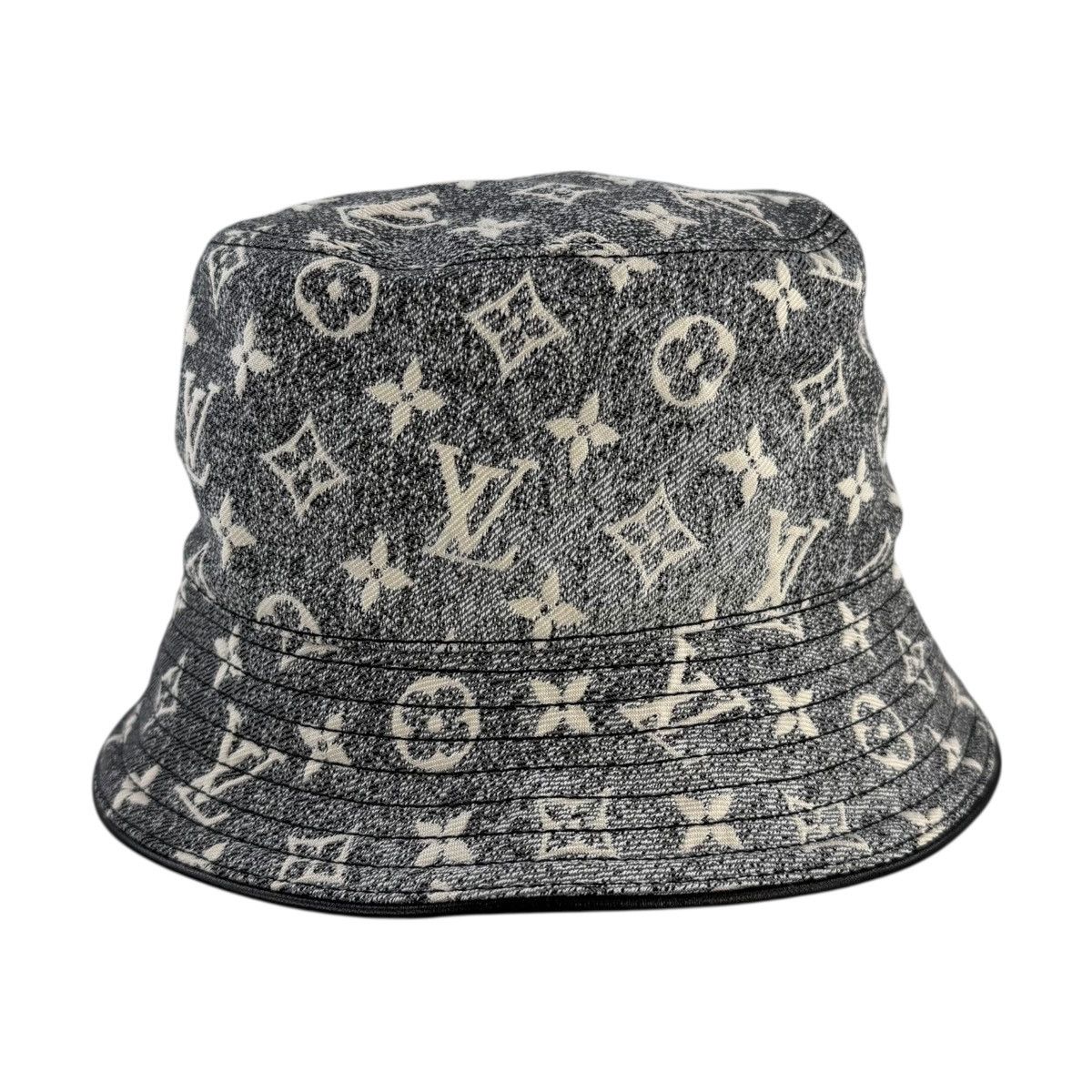 Louis Vuitton Louis Vuitton Monogram Jacquard Denim Bucket Hat Size ONE SIZE - 3 Thumbnail