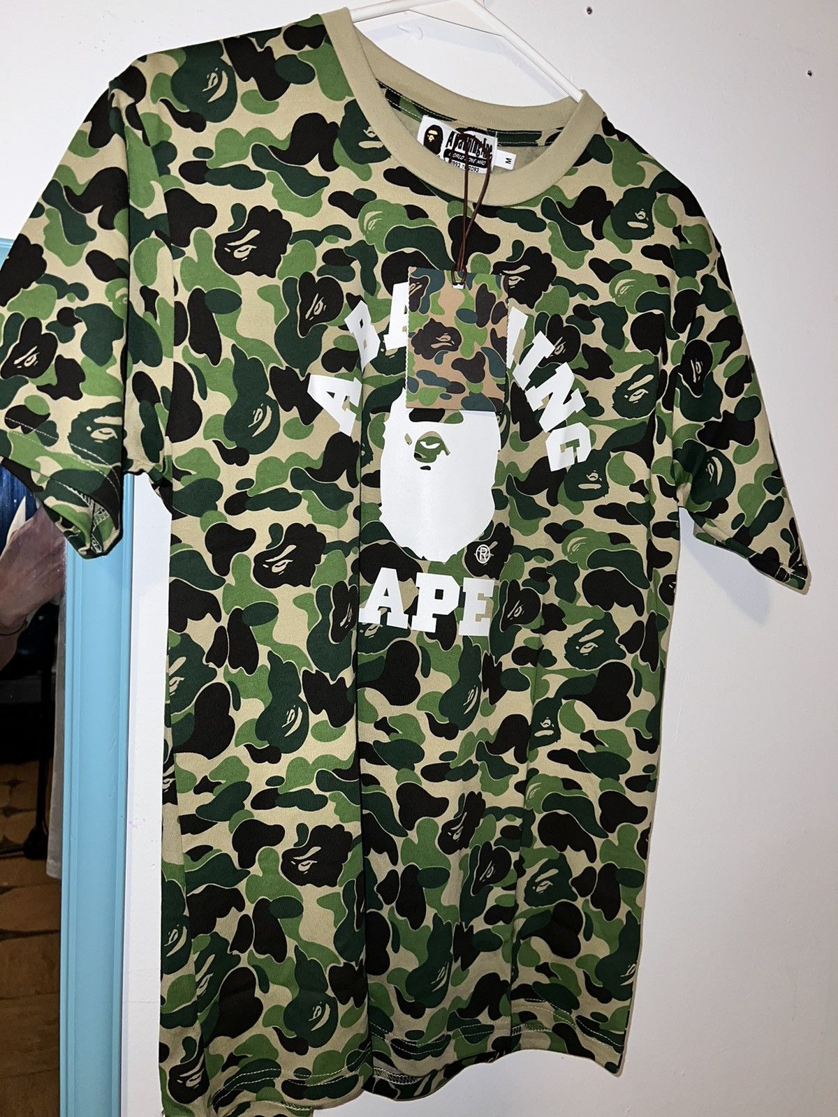 A BATHING APE ABC CAMO COLLEGE TEE T-Shirt A Bathing Ape Abc Camo