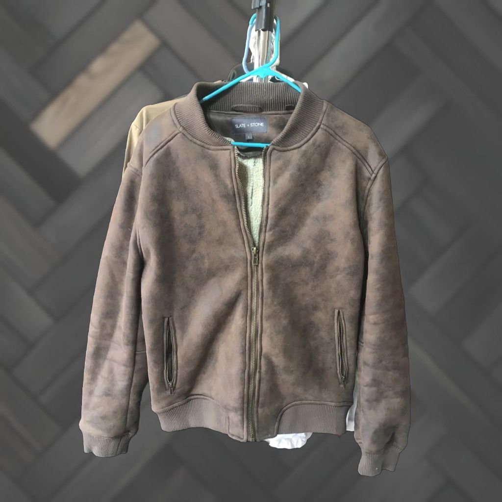 Vintage SLATE & STONE SHERPA LINED BOMBER Large Size US L / EU 52-54 / 3 - 1 Thumbnail