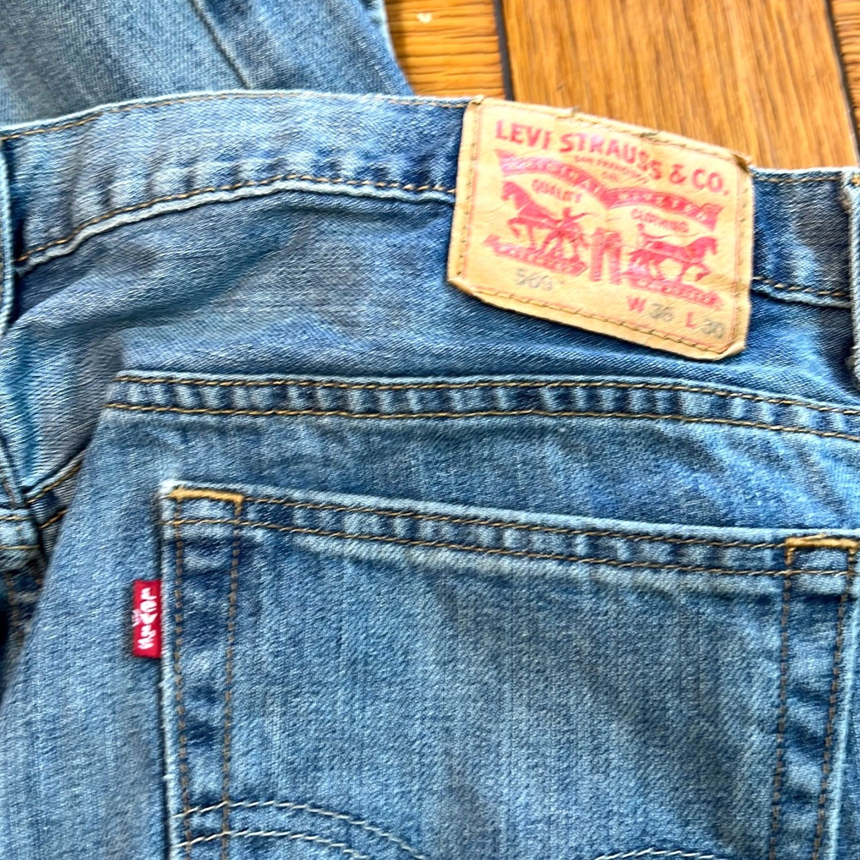 Levi's Levi's Jeans Mens 36X30 Blue Mid Rise Wide-Leg Denim 5-Pocket Casual Mens Size US 38 / EU 54 - 7 Thumbnail
