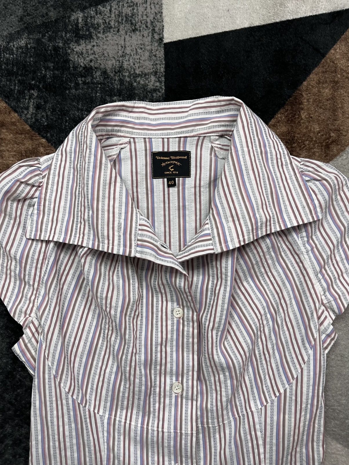 Vivienne Westwood Y2K Vivienne Westwood Fitted Bodice Stripe Shirts Theatrical Size M / US 6-8 / IT 42-44 - 4 Thumbnail