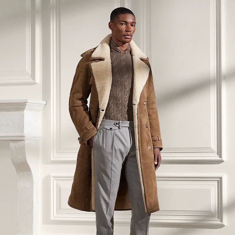 Ralph Lauren Purple Label NWT Ralph Lauren Shearling Trench Coat Sold Out Size M Size US M / EU 48-50 / 2 - 4 Thumbnail