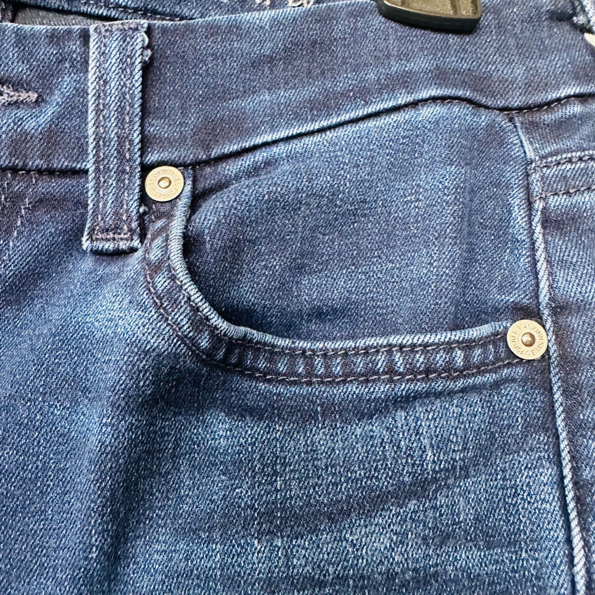 7 For All Mankind ⭐7 For All Mankind The Ankle Skinny Jeans Womens Sz 27 Dark Size 28" / US 6 / IT 42 - 8 Thumbnail