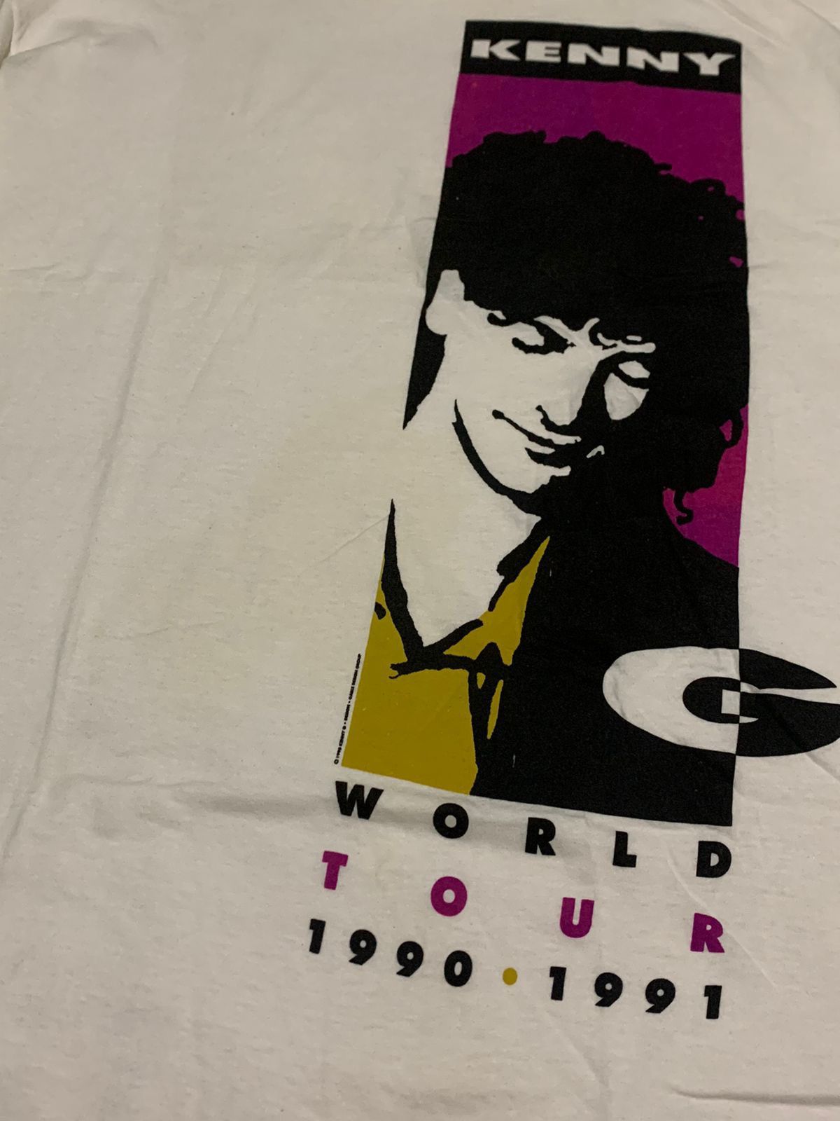 Band Tees × Vintage Vintage 90s Kenny G World Tour Tee Size US L / EU 52-54 / 3 - 2 Thumbnail