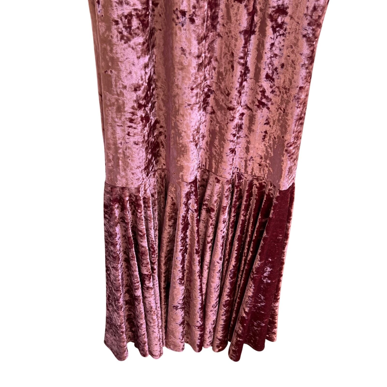 CAROLINE CONSTAS Caroline Constas Maxi velvet dress pink size S C6 Size S / US 4 / IT 40 - 5 Thumbnail