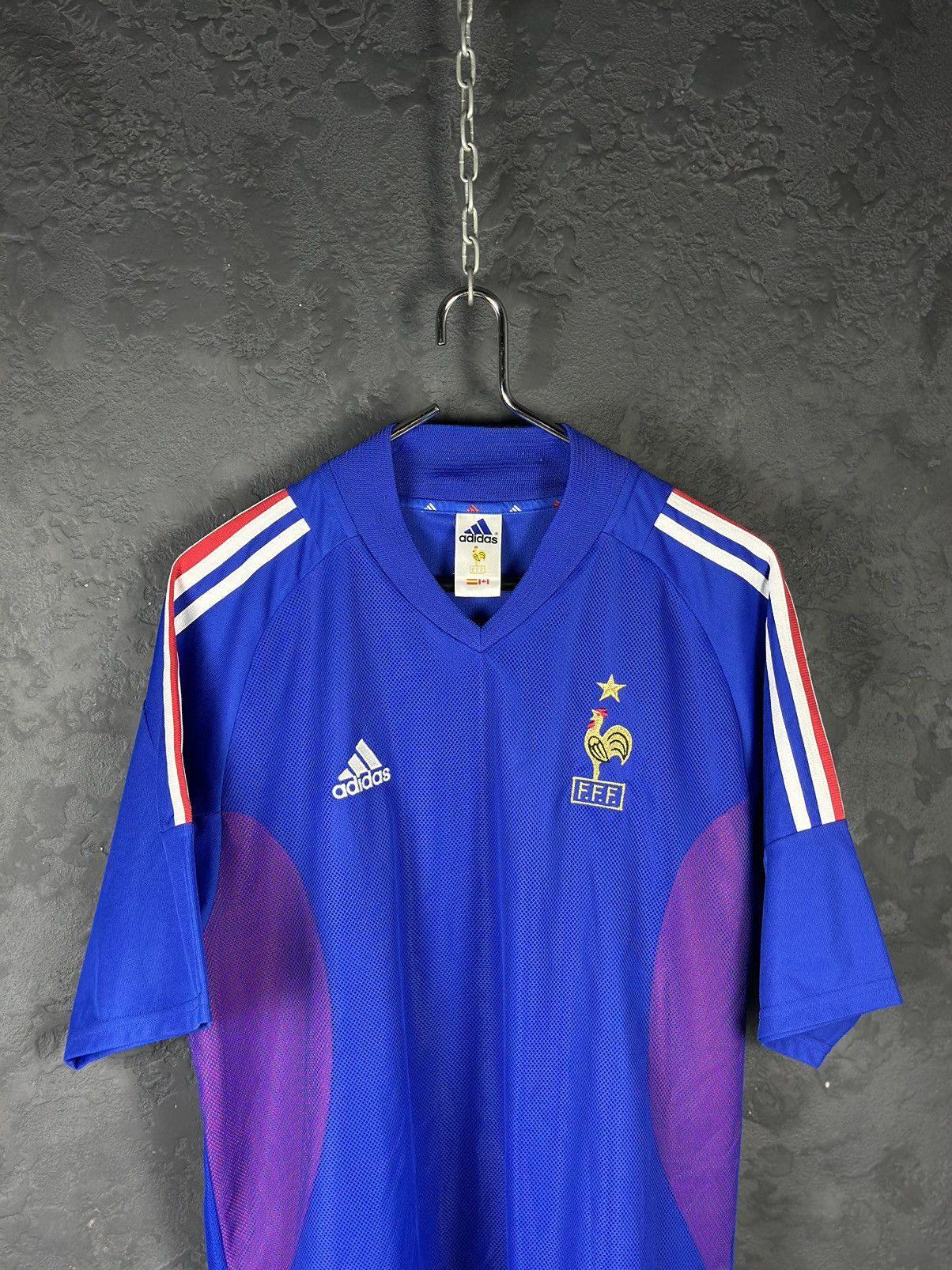 Adidas × Vintage Vintage 2002-04 France Adidas Home Soccer Jersey Size US XL / EU 56 / 4 - 2 Thumbnail