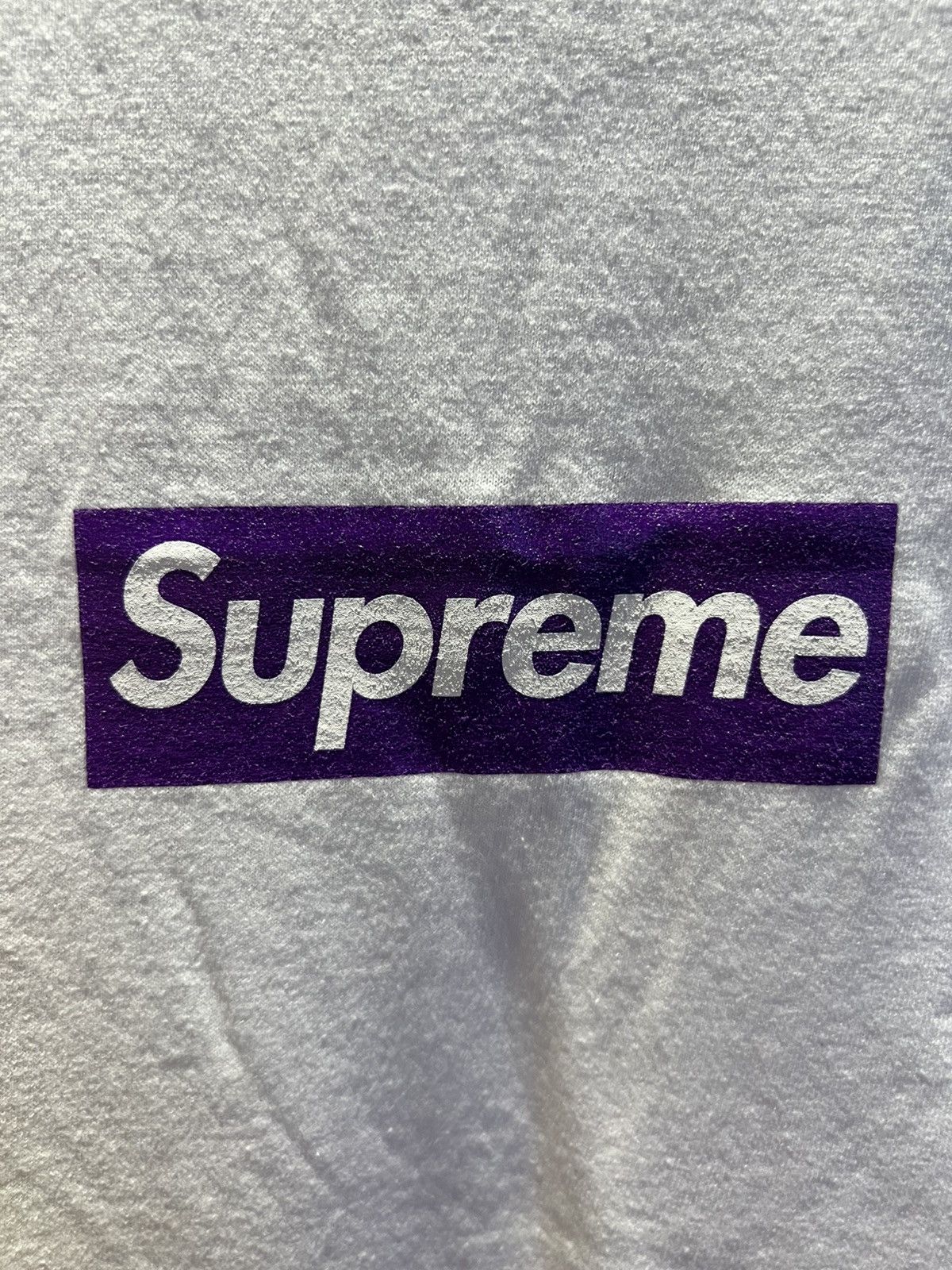 Supreme 2012 FNF UNRELEASED SUPREME PURPLE ON WHITE BOX LOGO Size US L / EU 52-54 / 3 - 2 Thumbnail