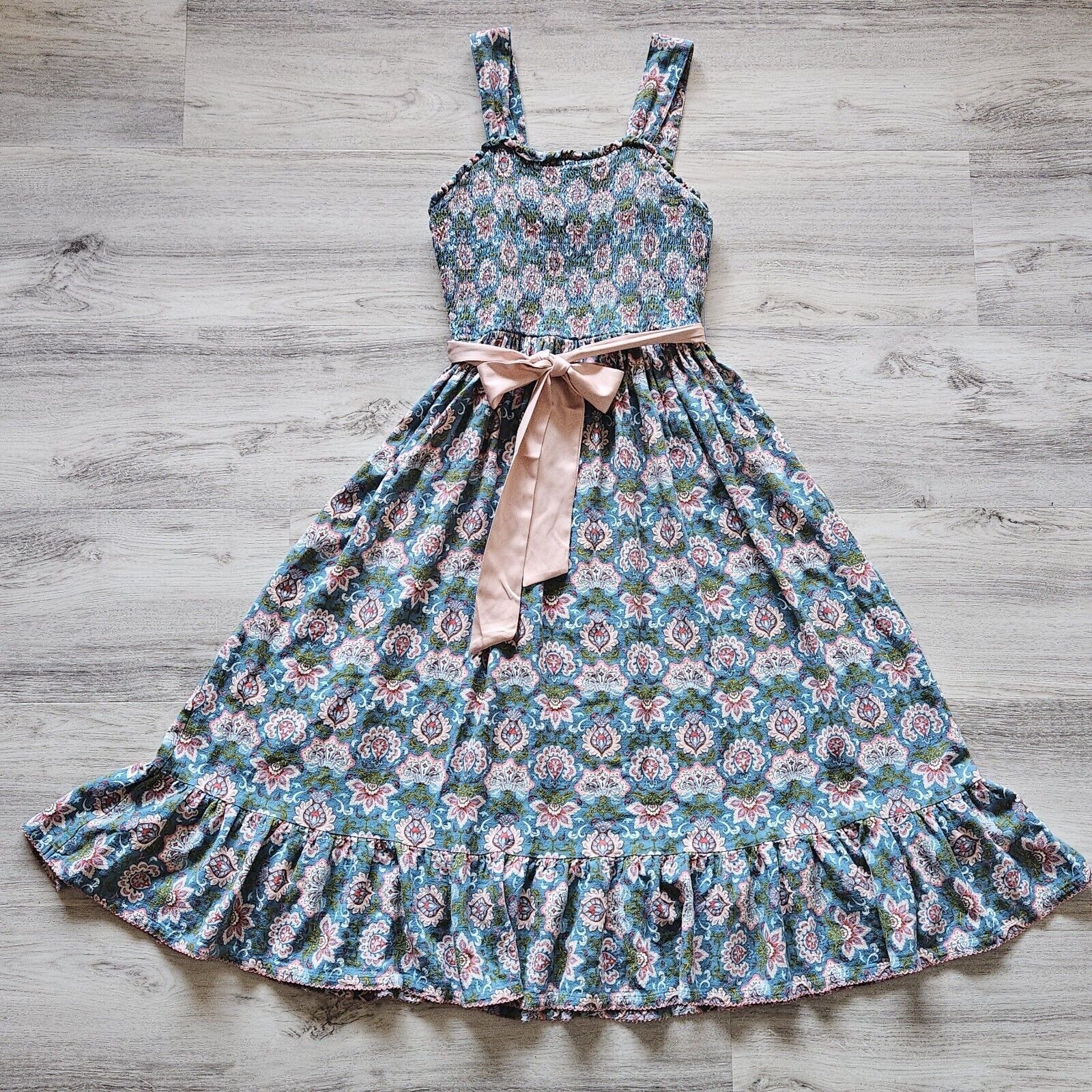 Designer Matilda Jane Hummingbird Sun Dress Womens S Smocked Enchante Size S / US 4 / IT 40 - 2 Thumbnail
