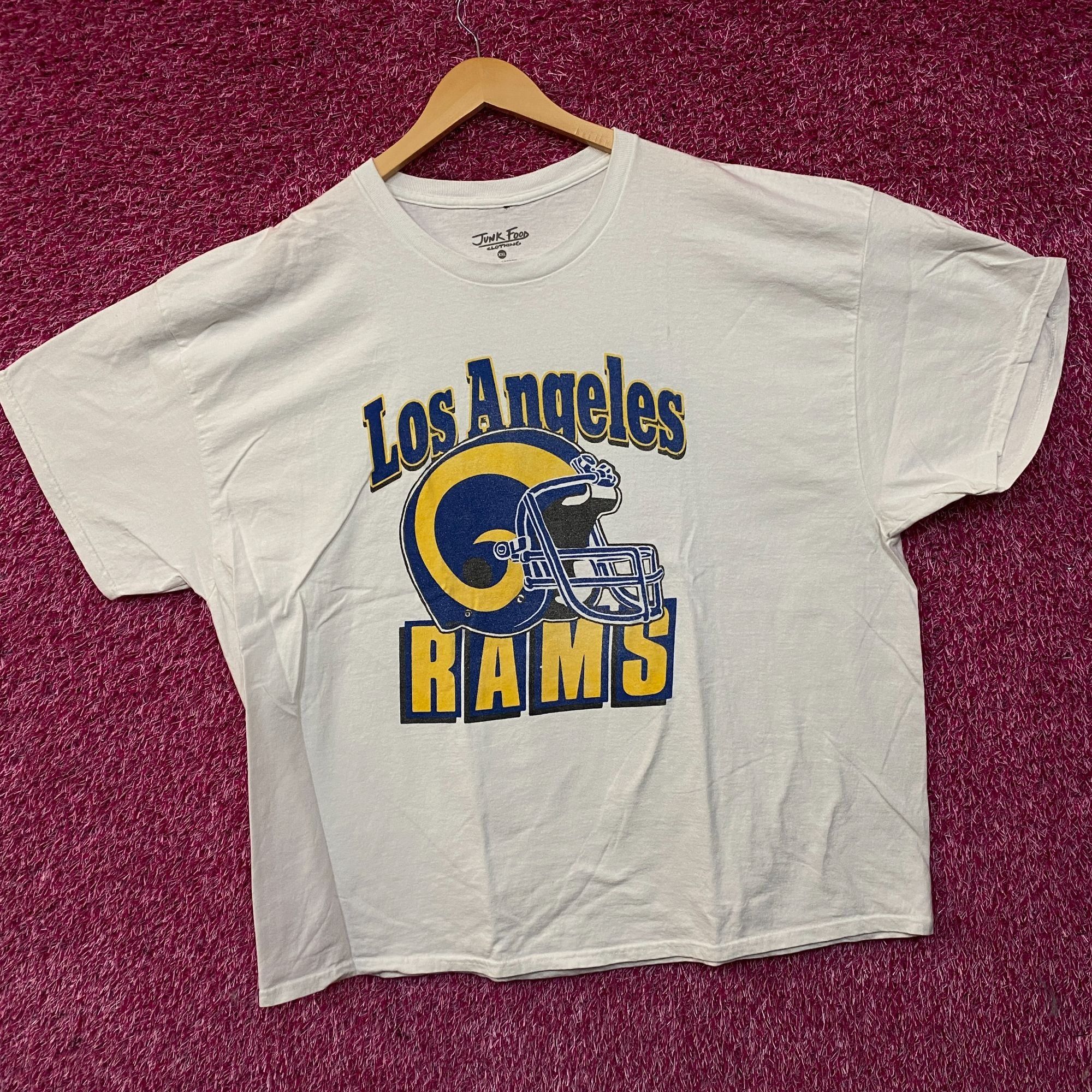Junk Food Junk Food Clothing NFL Los Angeles Rams Throwback Helmet Ret Size US XXL / EU 58 / 5 - 3 Thumbnail