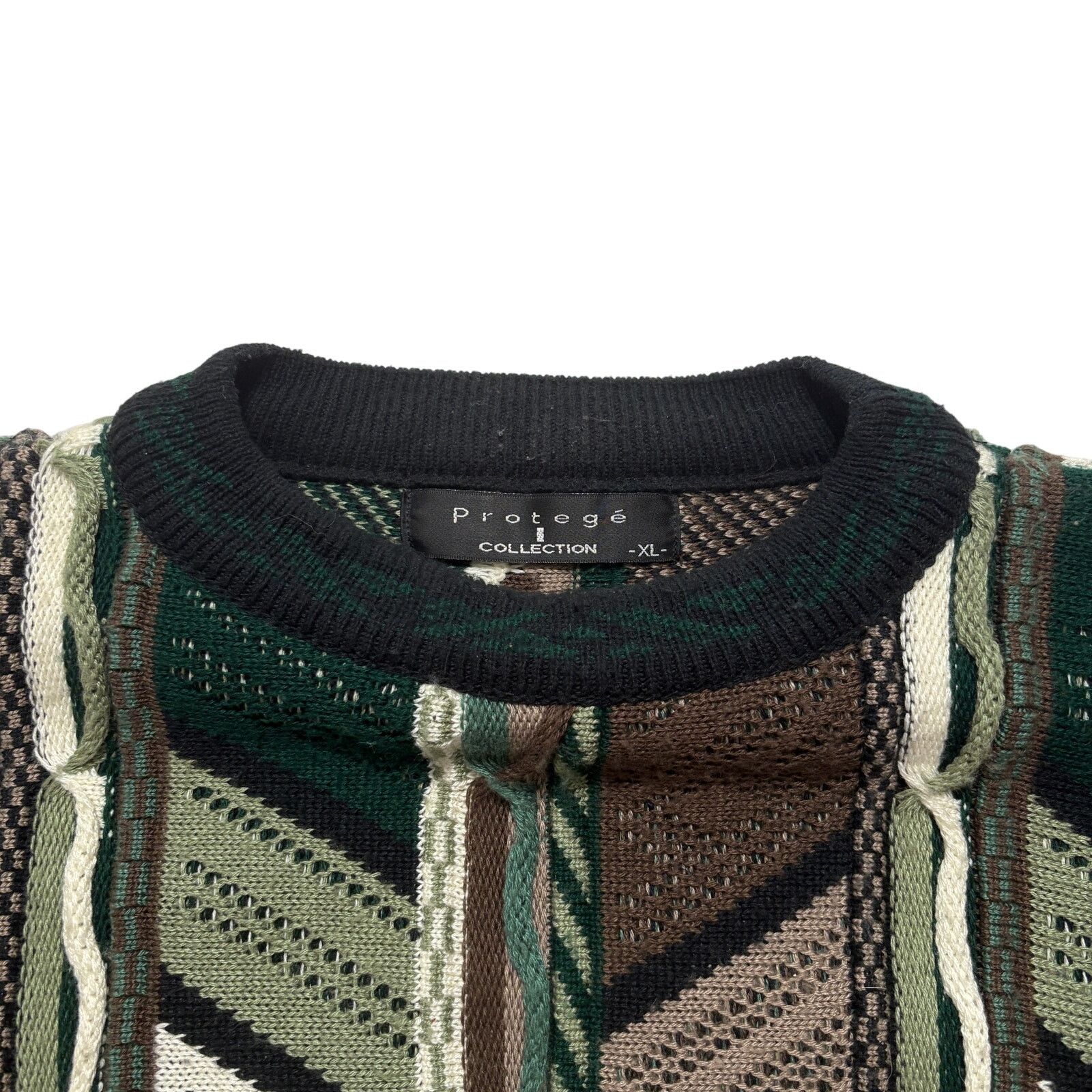 Protege VTG 90s Protege Collection 3D Knit Coogi Pullover Sweater XL Size US XL / EU 56 / 4 - 2 Thumbnail