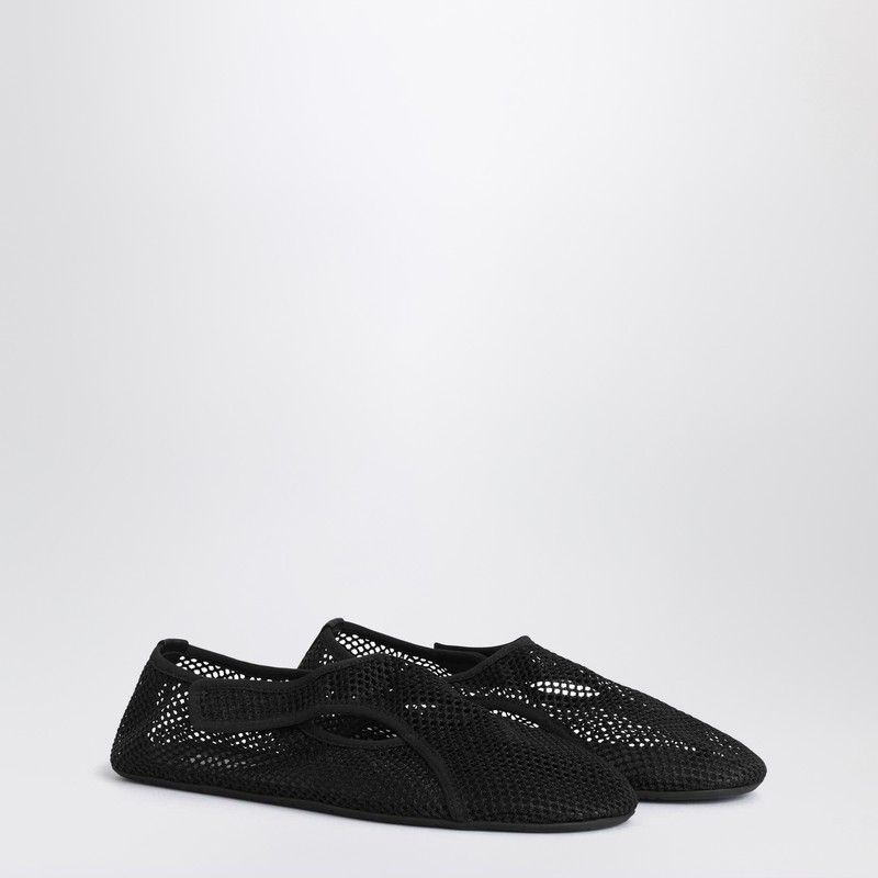 Alaia Slipper In Black Mesh