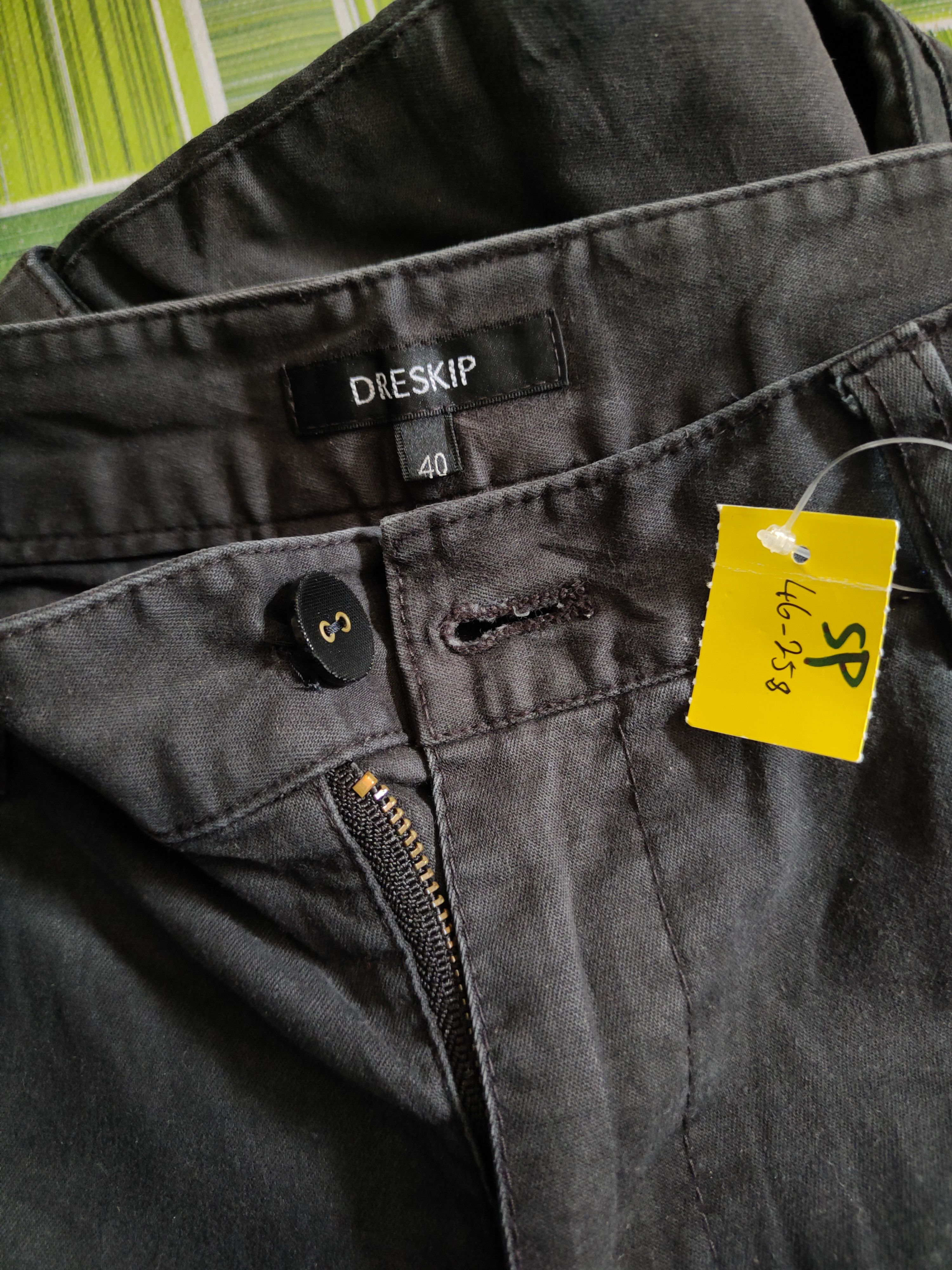 Japanese Brand DL Dreskip Black Multipocket Cargo Pants #Sp46-258T Size US 29 - 14 Thumbnail