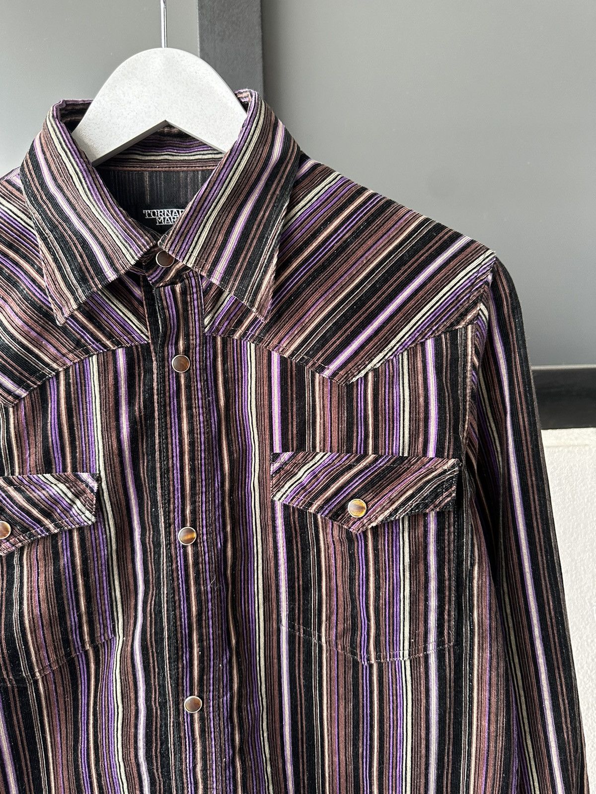 Tornado Mart SS2005 Tornado Mart striped cord western shirt Size US M / EU 48-50 / 2 - 9 Thumbnail
