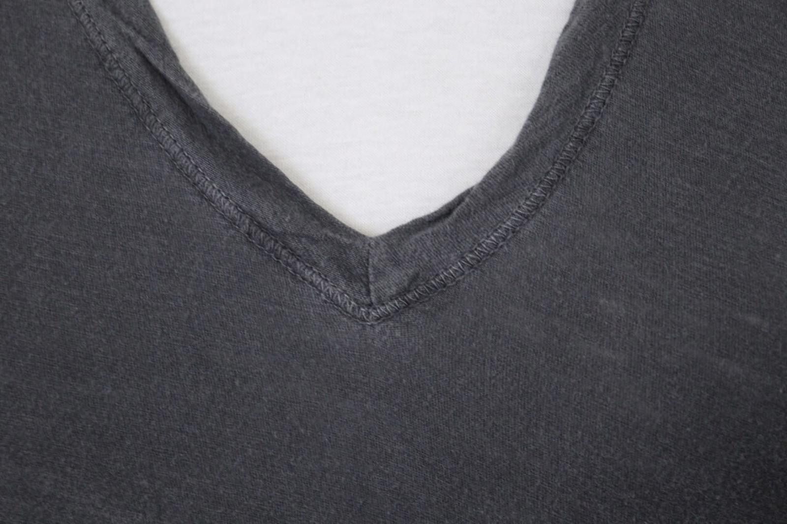 James Perse James Perse Gray Cotton V-Neck Pullover Blouse Top Size 4 Size S / US 4 / IT 40 - 5 Thumbnail