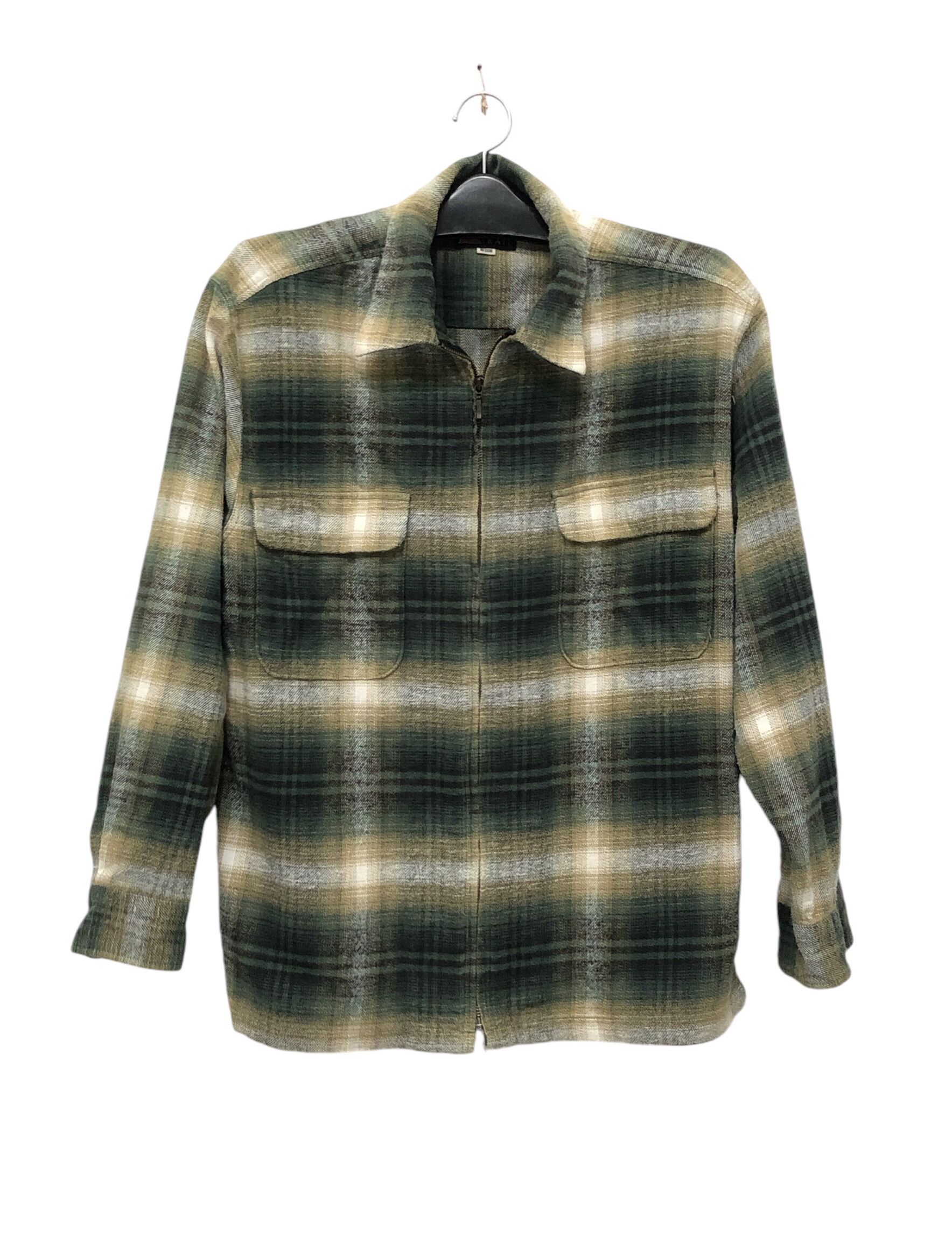 Flannel × Vintage × Wrangler Vintage Wrangler Trail Flannel Check Zip Up Jacket Size US M / EU 48-50 / 2 - 1 Thumbnail