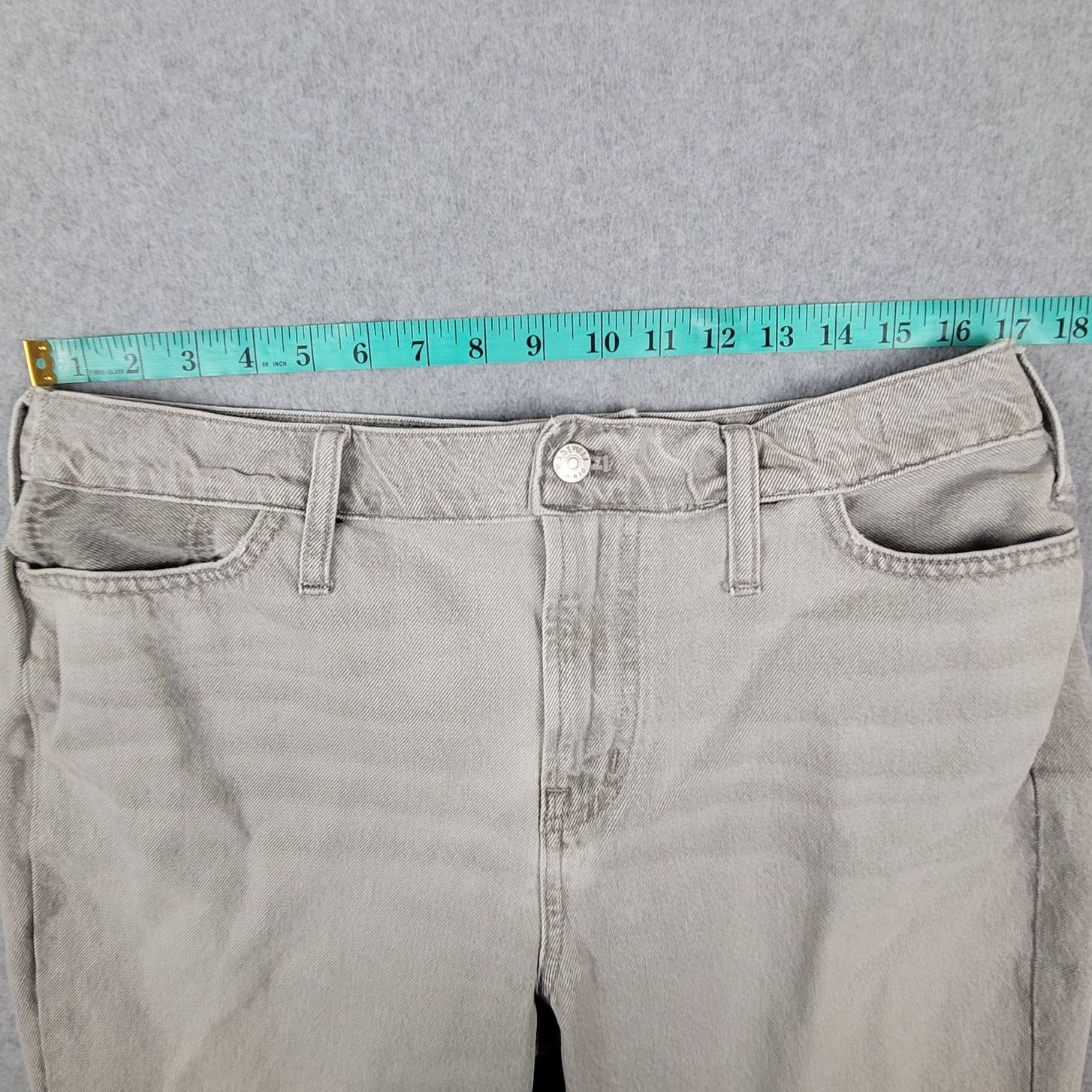 Madewell Madewell 32x26 Perfect Vintage Gray Back Pocket Distressed Size 32" / US 10 / IT 46 - 11 Thumbnail
