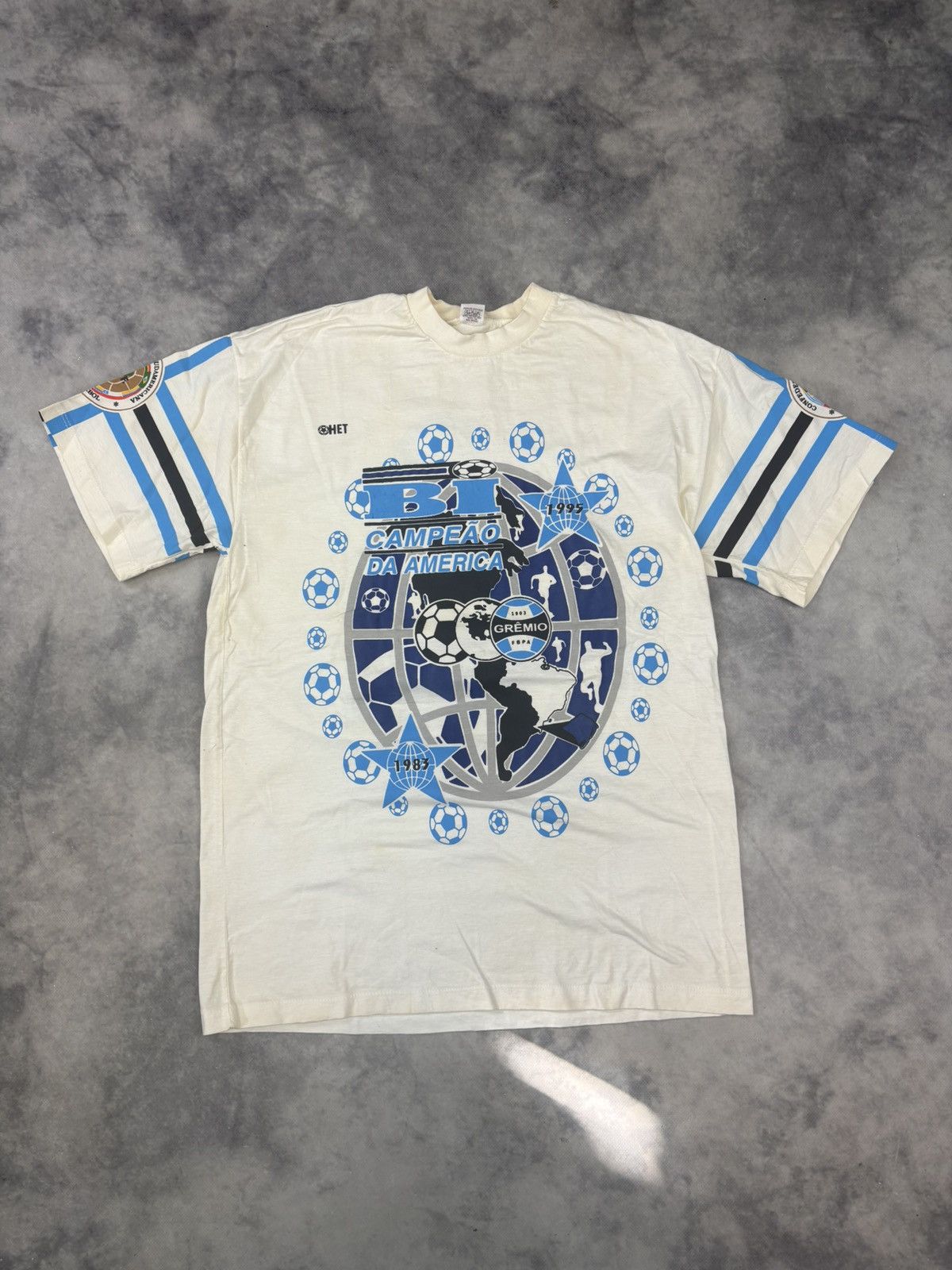 Vintage Vintage 1995 Gremio Football Shirt Soccer Brazil Santos 90s Size US L / EU 52-54 / 3 - 1 Thumbnail