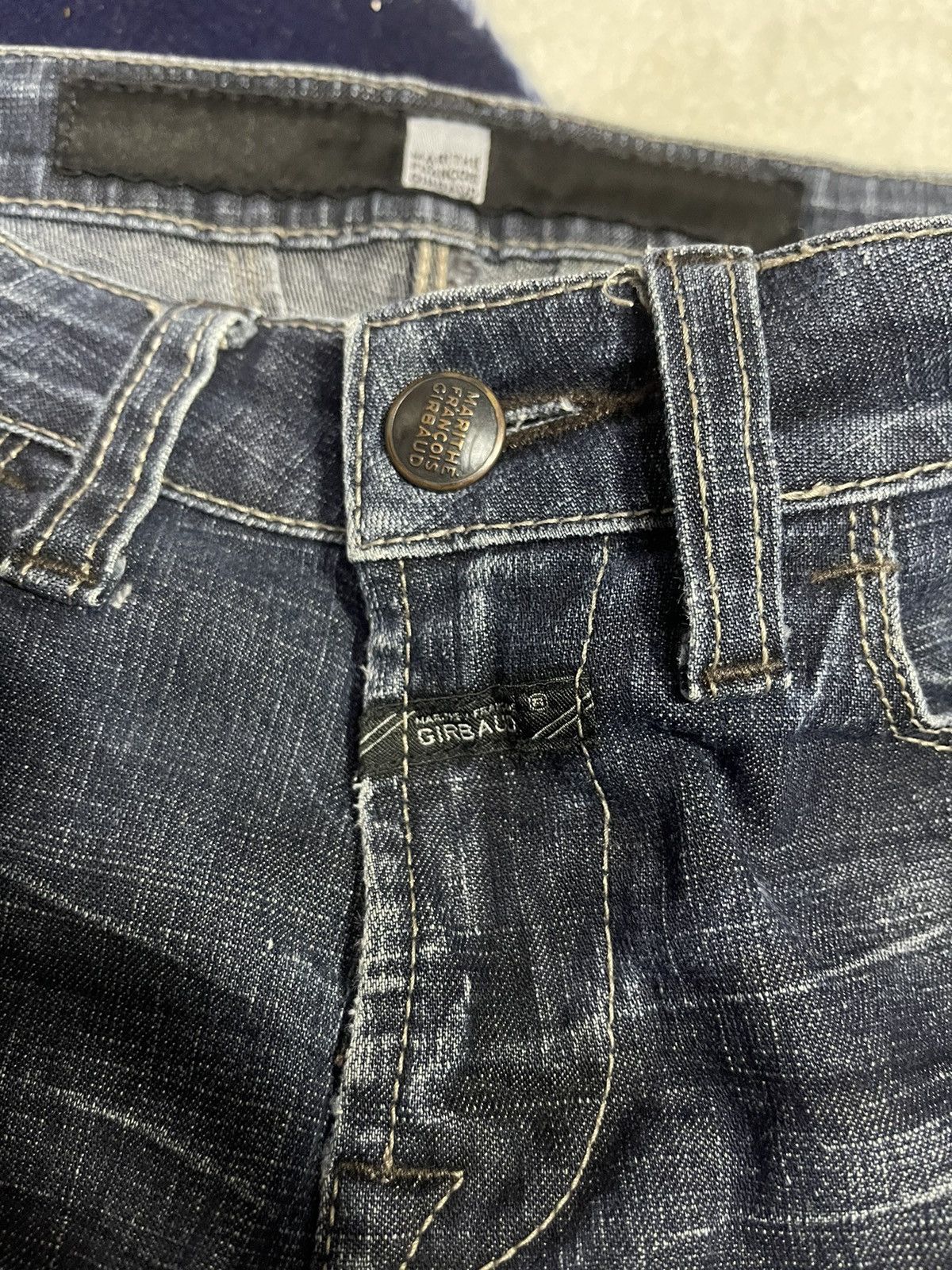 Marithe + Francois Girbaud Distressed Marithe Francois Girbaud Flare Jeans (14) Size 27" / US 4 / IT 40 - 7 Thumbnail