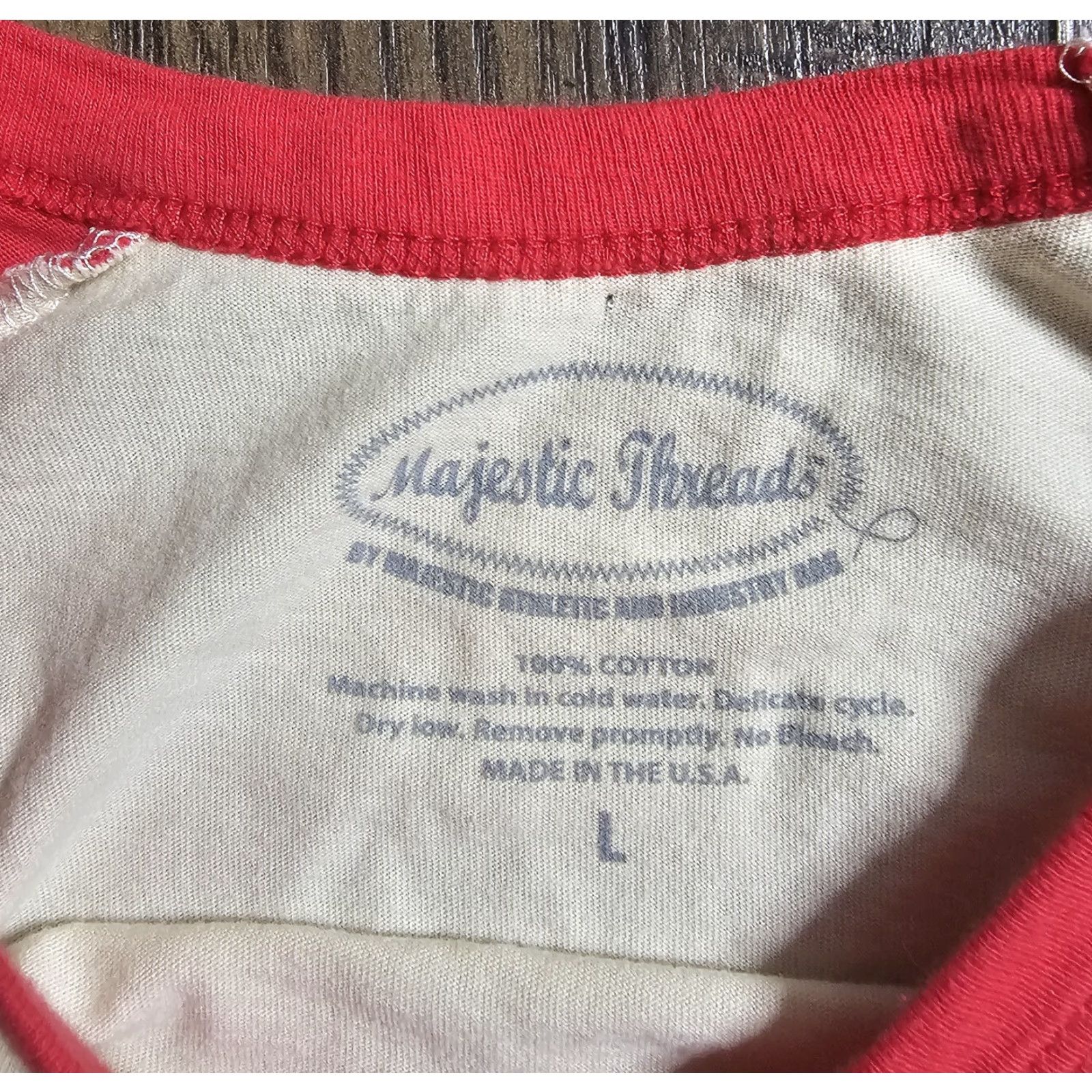 MLB Majestic MLB St Louis Cardinals T Shirt Beige L Double-Sided Unisex Adults VINTAGE? Size US L / EU 52-54 / 3 - 3 Thumbnail
