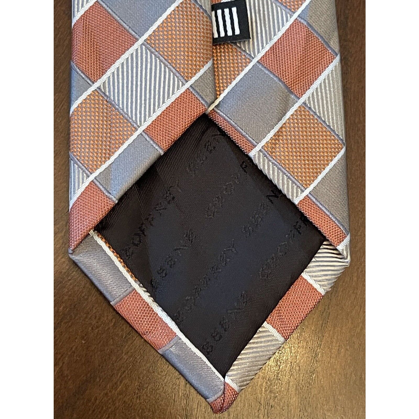 Geoffrey Beene Geoffrey Beene Orange Gray 100% Polyester Made In China Size ONE SIZE - 2 Thumbnail