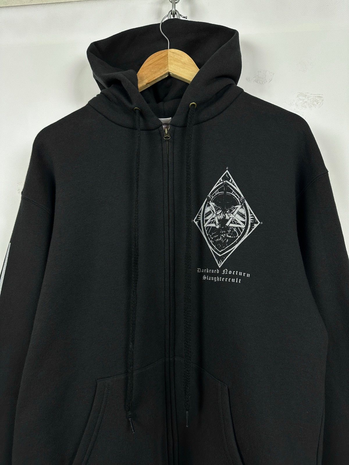 Band Tees Vintage Darkened Nocturn Slaughtercult Metal Band Hoodie Size US L / EU 52-54 / 3 - 5 Thumbnail