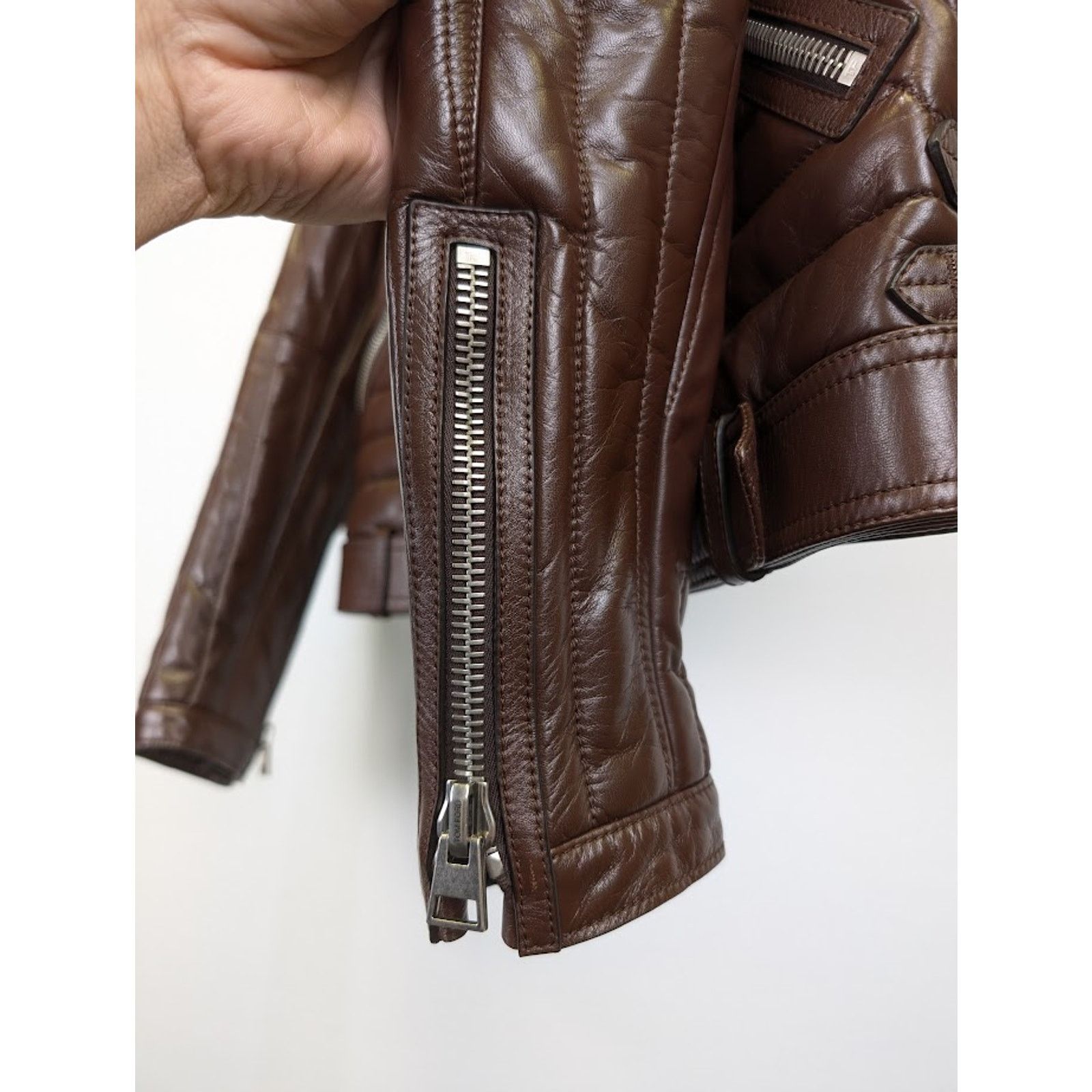 Tom Ford o1rshd1 Leather Jacket in Brown Size US M / EU 48-50 / 2 - 6 Thumbnail