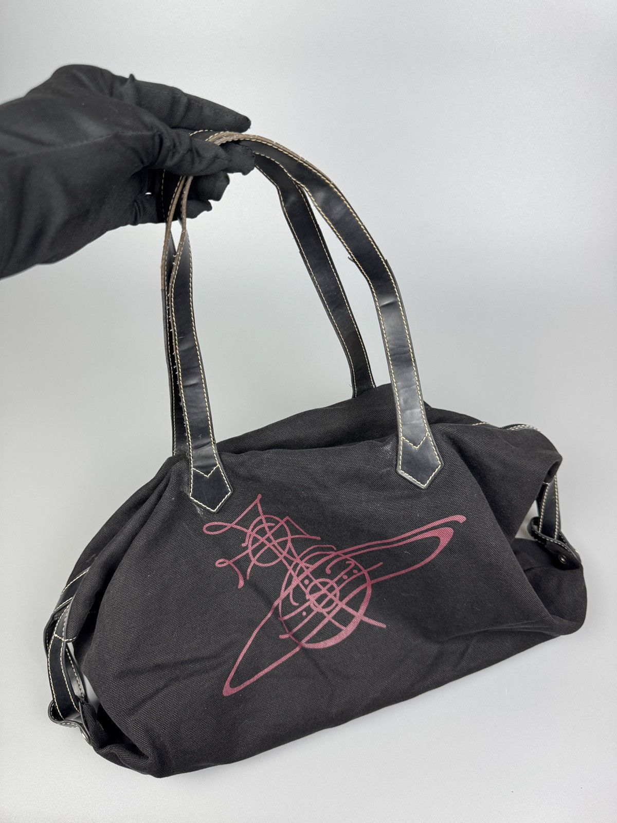 Vivienne Westwood Vivienne Westwood - Rare Black Canvas Yasmin - Shoulder Bag Size ONE SIZE - 8 Thumbnail