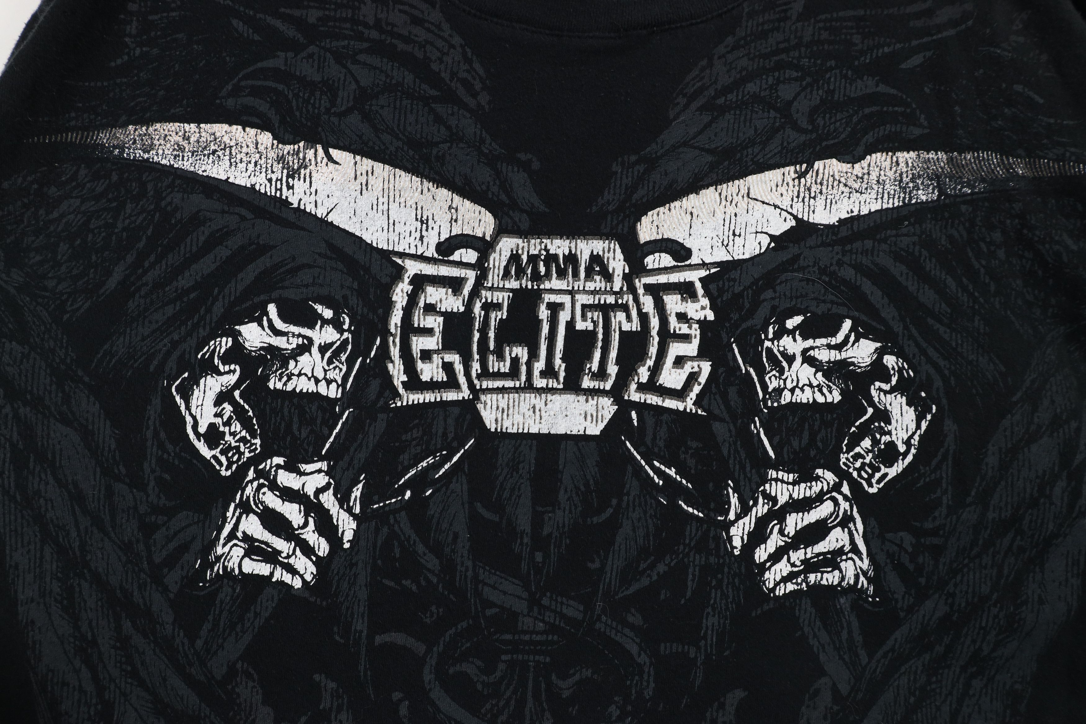 Vintage Vtg Y2K MMA Elite Skeleton Tribal Long Sleeve T-Shirt Size US L / EU 52-54 / 3 - 4 Thumbnail