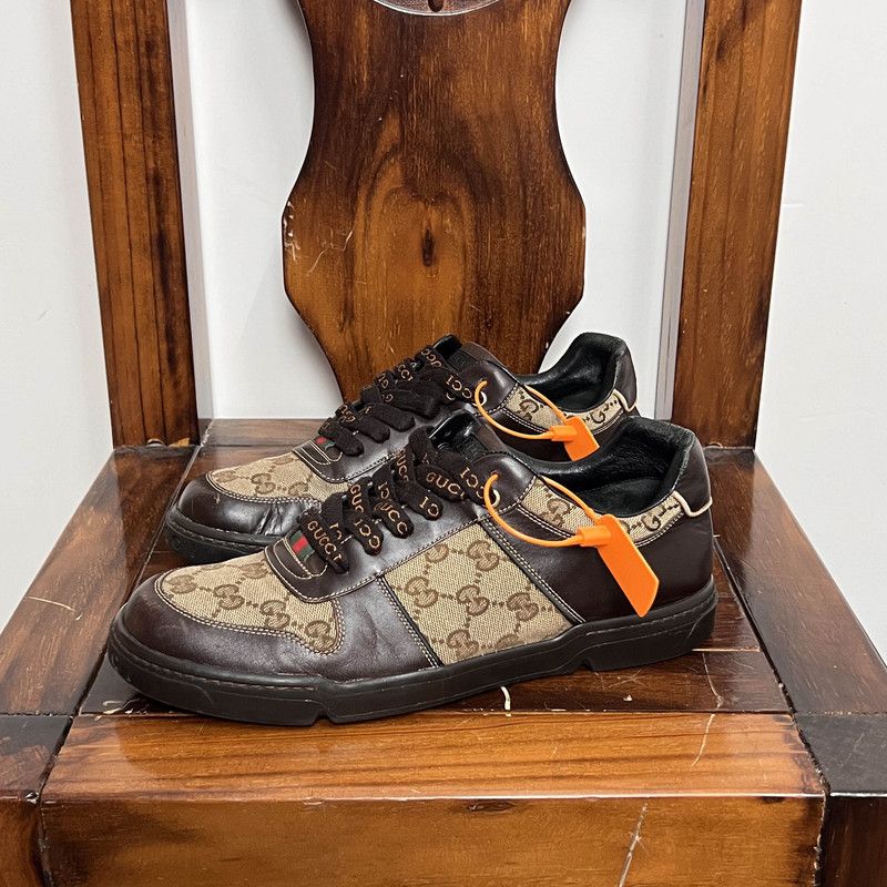Gucci Gucci Brown Lace-Up Casual Shoes 0079 Size US 8 / EU 41 - 1 Thumbnail