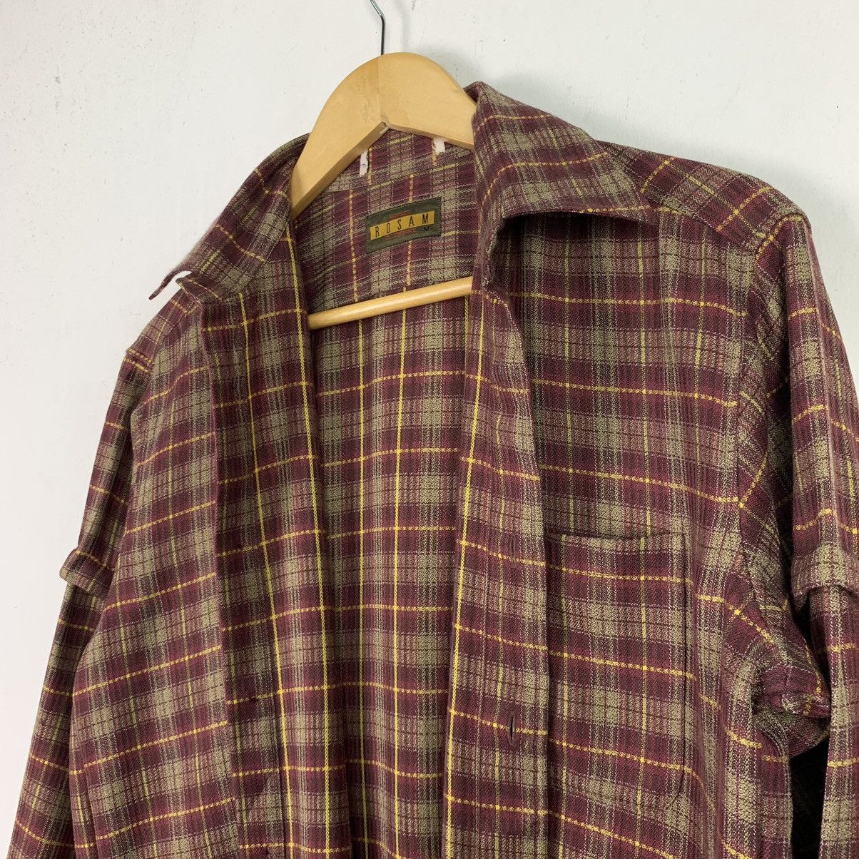 Flannel × Vintage Vintage Flannel Striped Single Pocket Shirt Size US M / EU 48-50 / 2 - 18 Thumbnail