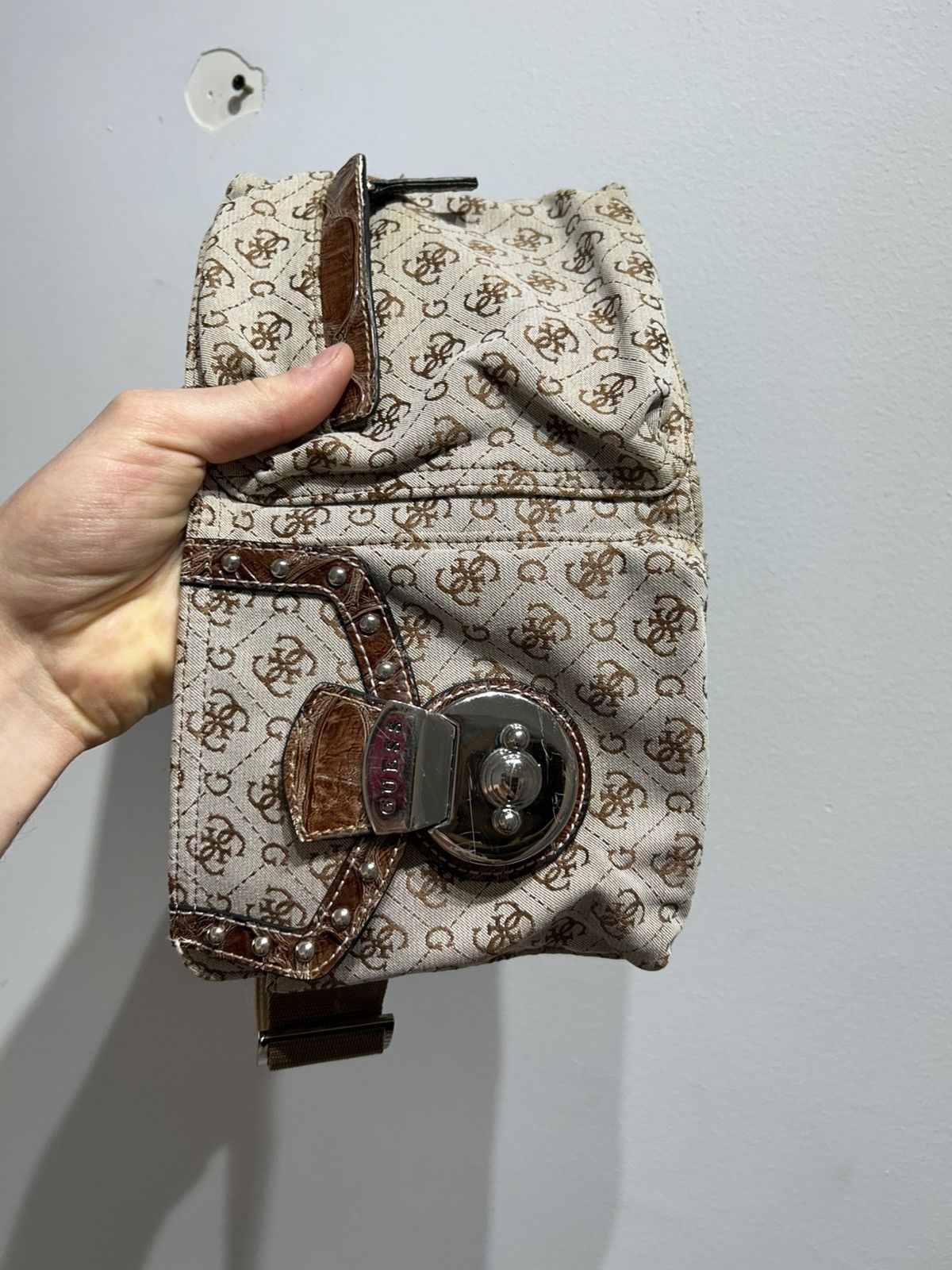 Guess Y2K Vintage Crocodile Monogram Logo Bag Size ONE SIZE - 2 Thumbnail