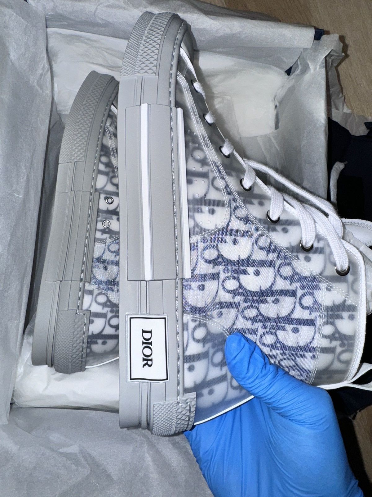 Dior Dior B23 High Oblique Blue/Grey Size US 11 / EU 44 - 7 Thumbnail