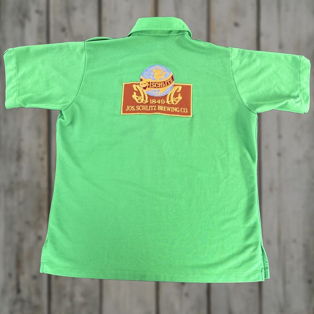 Vintage VINTAGE Hilton Polo Shirt Collared 1/4 Zip Short Sleeve Green 70s Retro Beer Bowling 70s Mens L Size US L / EU 52-54 / 3 - 1 Thumbnail