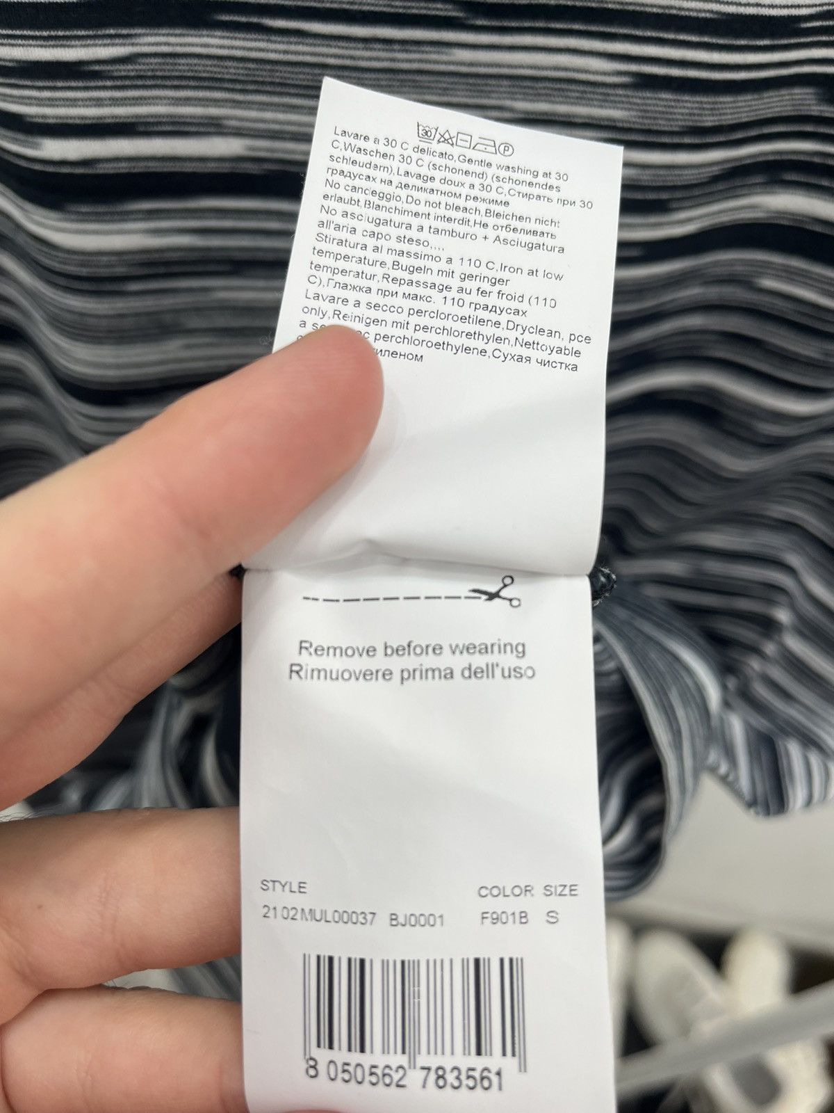 Missoni Missoni Striped Cotton Tee T-shirt Size US S / EU 44-46 / 1 - 6 Thumbnail