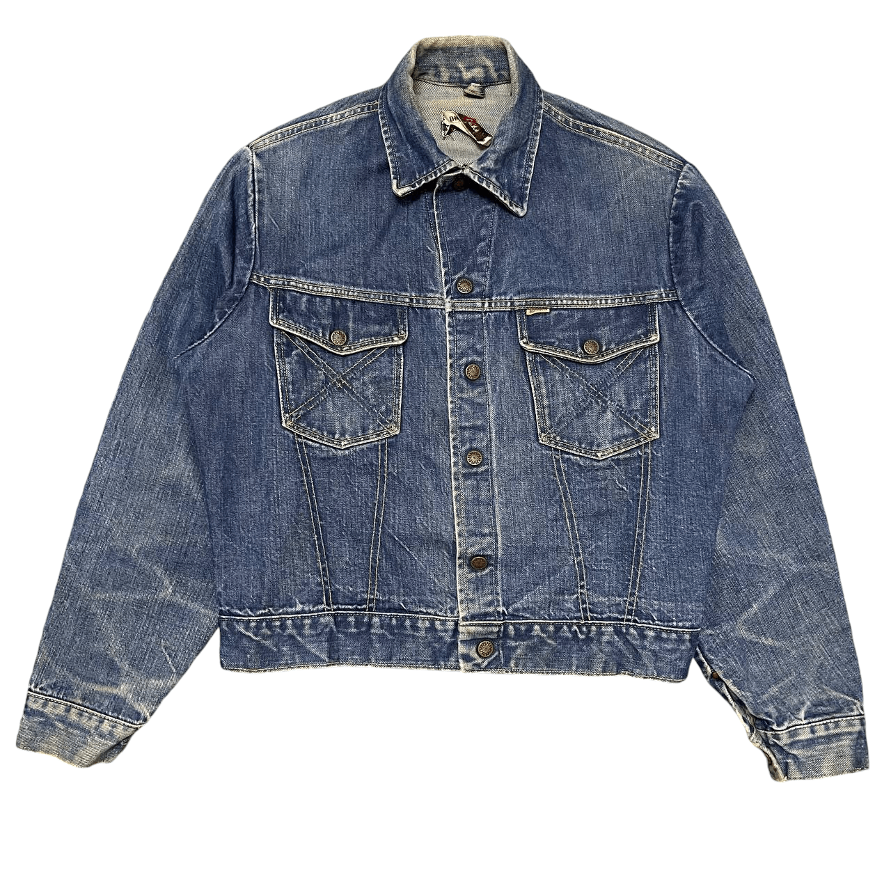 Vintage Vintage 60's Big Yank Selvedge Denim Jacket Trucker Size US M / EU 48-50 / 2 - 1 Thumbnail