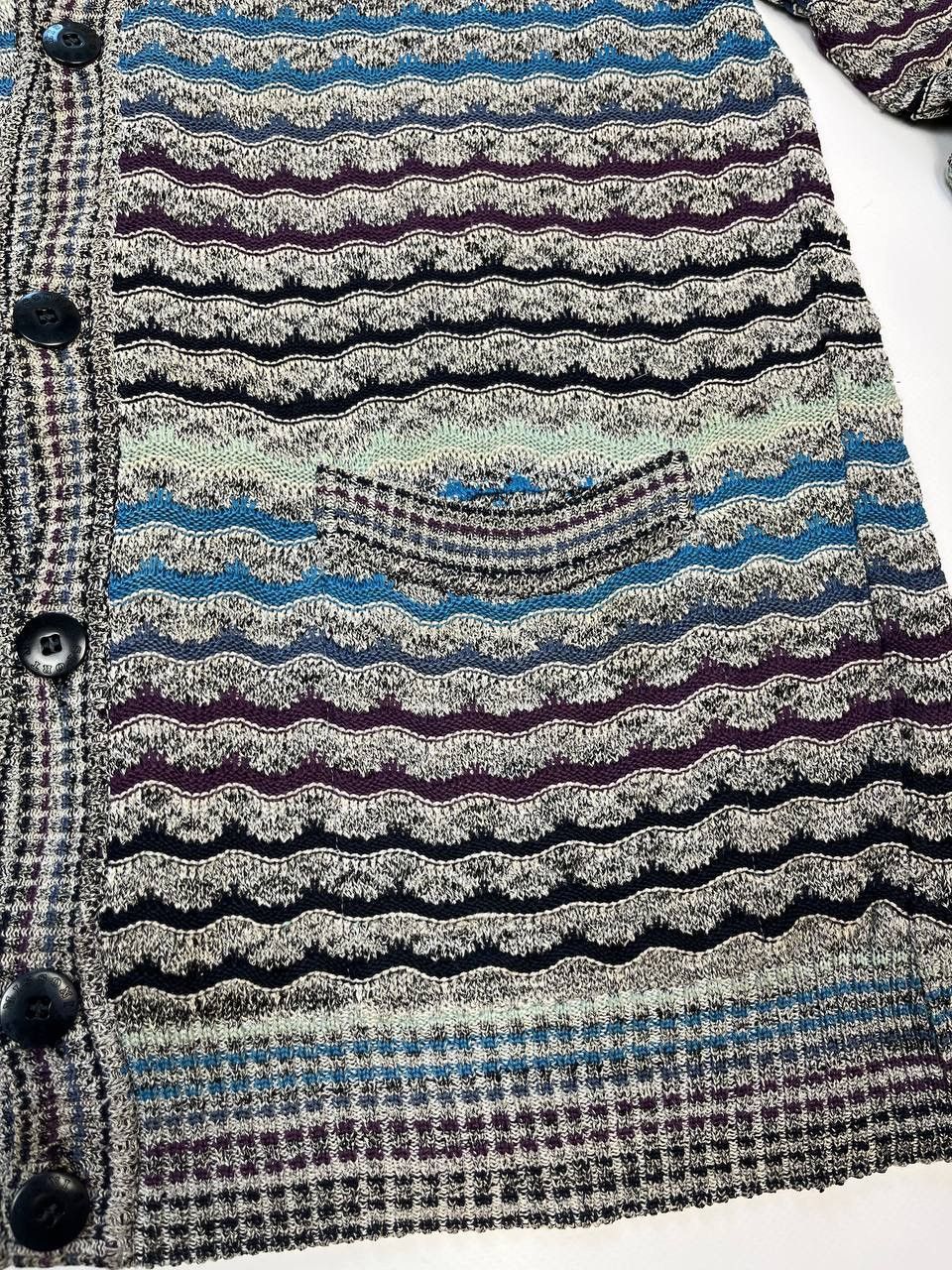 Missoni Vintage Missoni Luxury knit Cardigan Sweater Jumper Cotton Size US XL / EU 56 / 4 - 8 Thumbnail