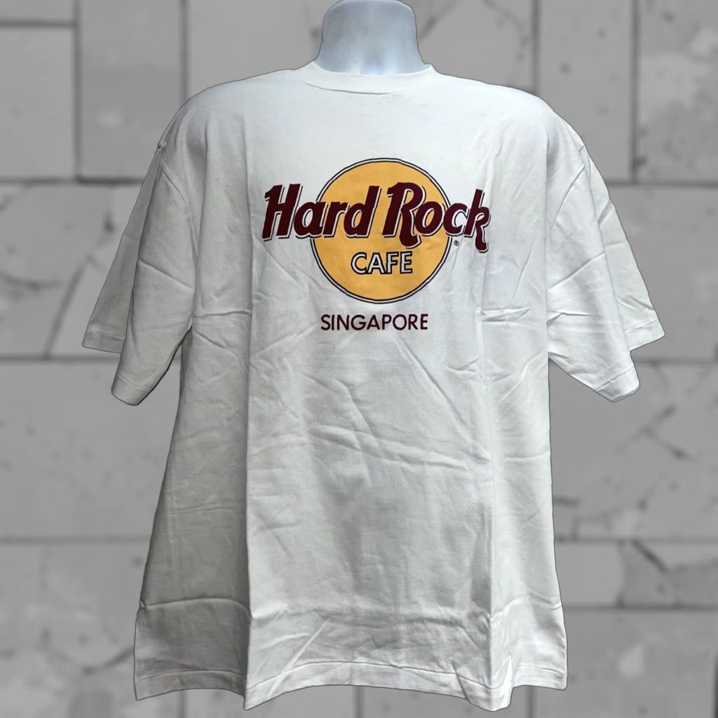 Hard Rock Cafe VINTAGE Hard Rock Cafe Singapore white graphic Tee Mens XL Size US XL / EU 56 / 4 - 1 Thumbnail
