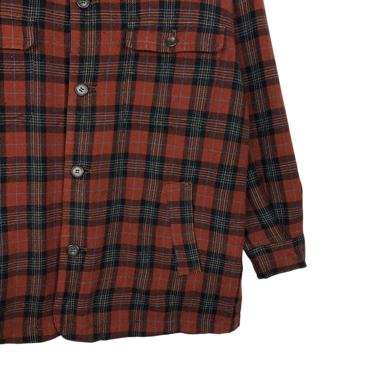 Japanese Brand 📌Vintage Wool Jacket Tartan Design Devanray Issey Miyake Size US M / EU 48-50 / 2 - 6 Thumbnail
