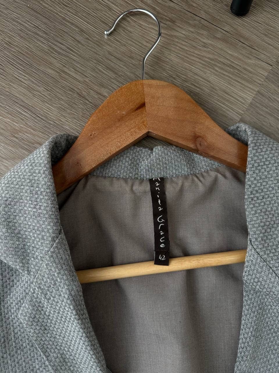 Japanese Brand × Vintage Vintage Japanese Manila Grace Gray Light Blazer Size S / US 4 / IT 40 - 5 Thumbnail