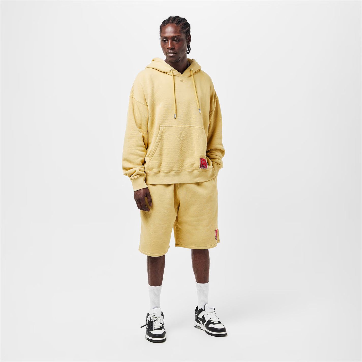 Off-White o1g2r1mq0226 Hoodie In Mustard Yellow Size US XS / EU 42 / 0 - 6 Thumbnail