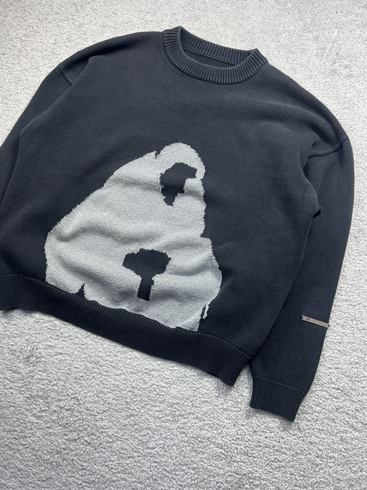 Heliot Emil Heliot Emil Reflective Knit Silhouette Oversized Sweater Size US M / EU 48-50 / 2 - 4 Thumbnail