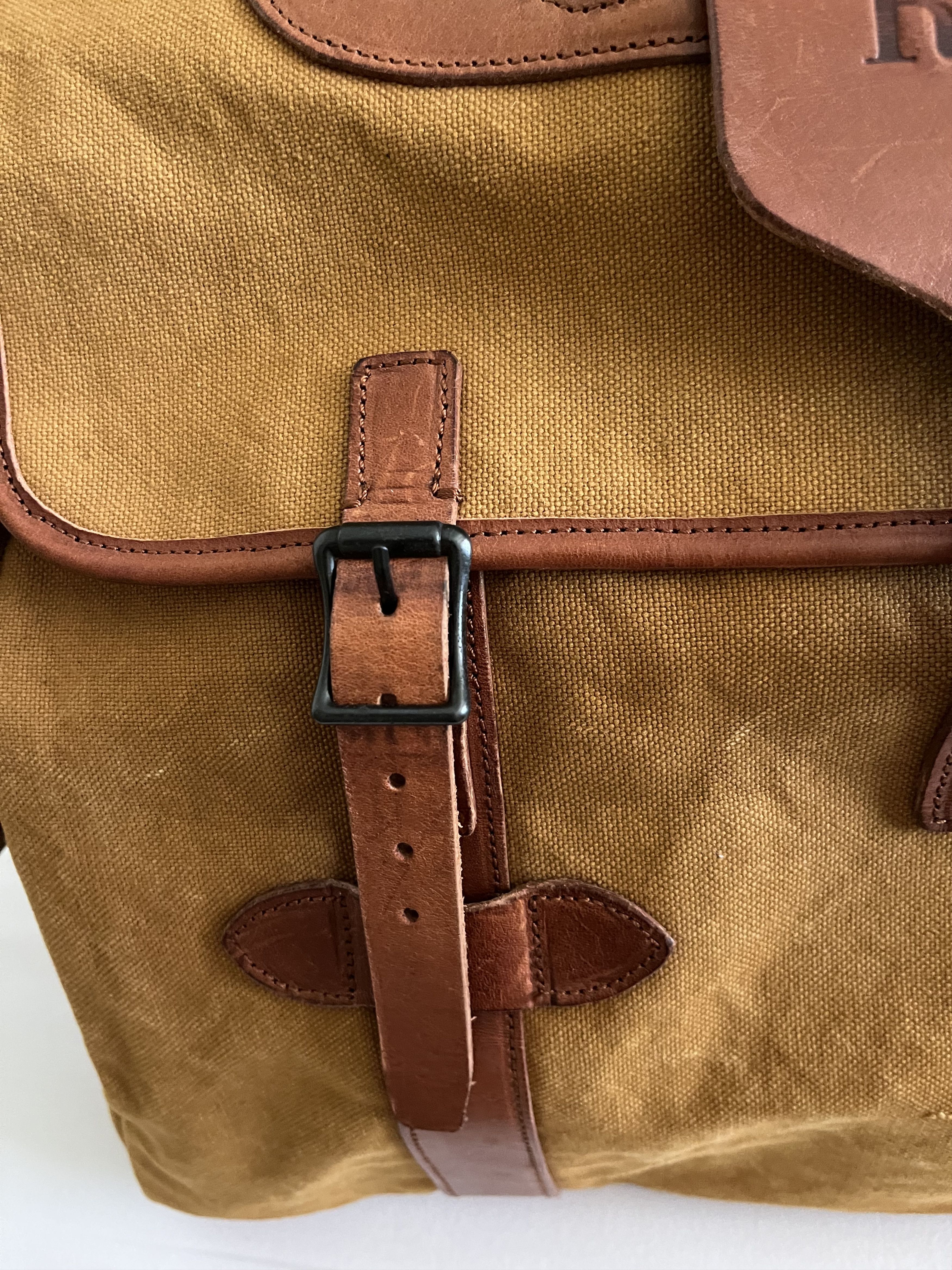 RRL Ralph Lauren Vintage RRL Canvas/Leather Shoulder Bag Size 26 - 6 Thumbnail