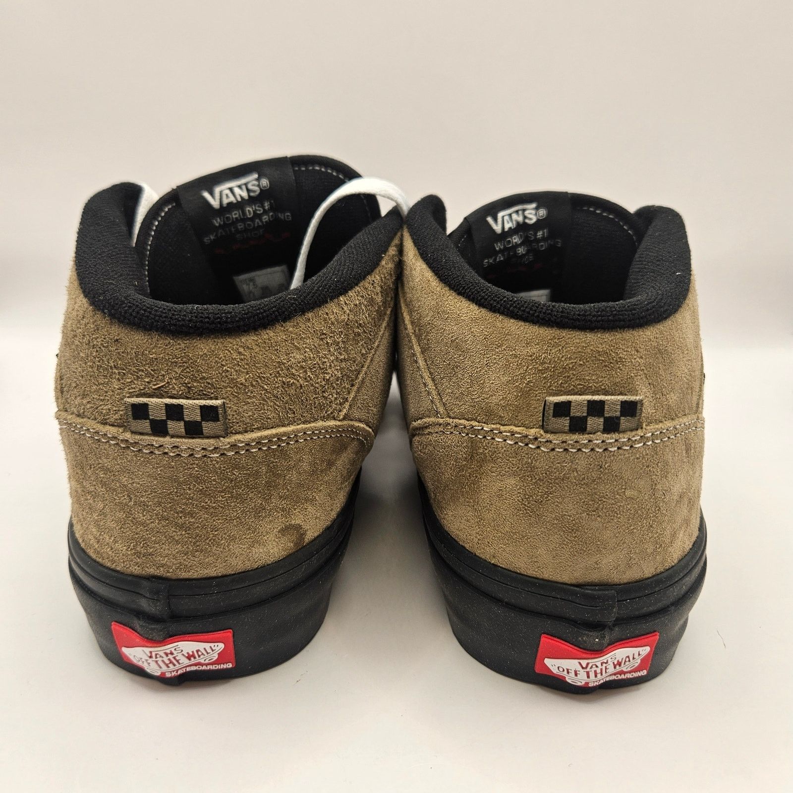 Vans VANS MEN'S 7.5 RARE SKATE HALF CAB PIG SUEDE OLIVE BLACK Size US 7.5 / EU 40-41 - 3 Thumbnail