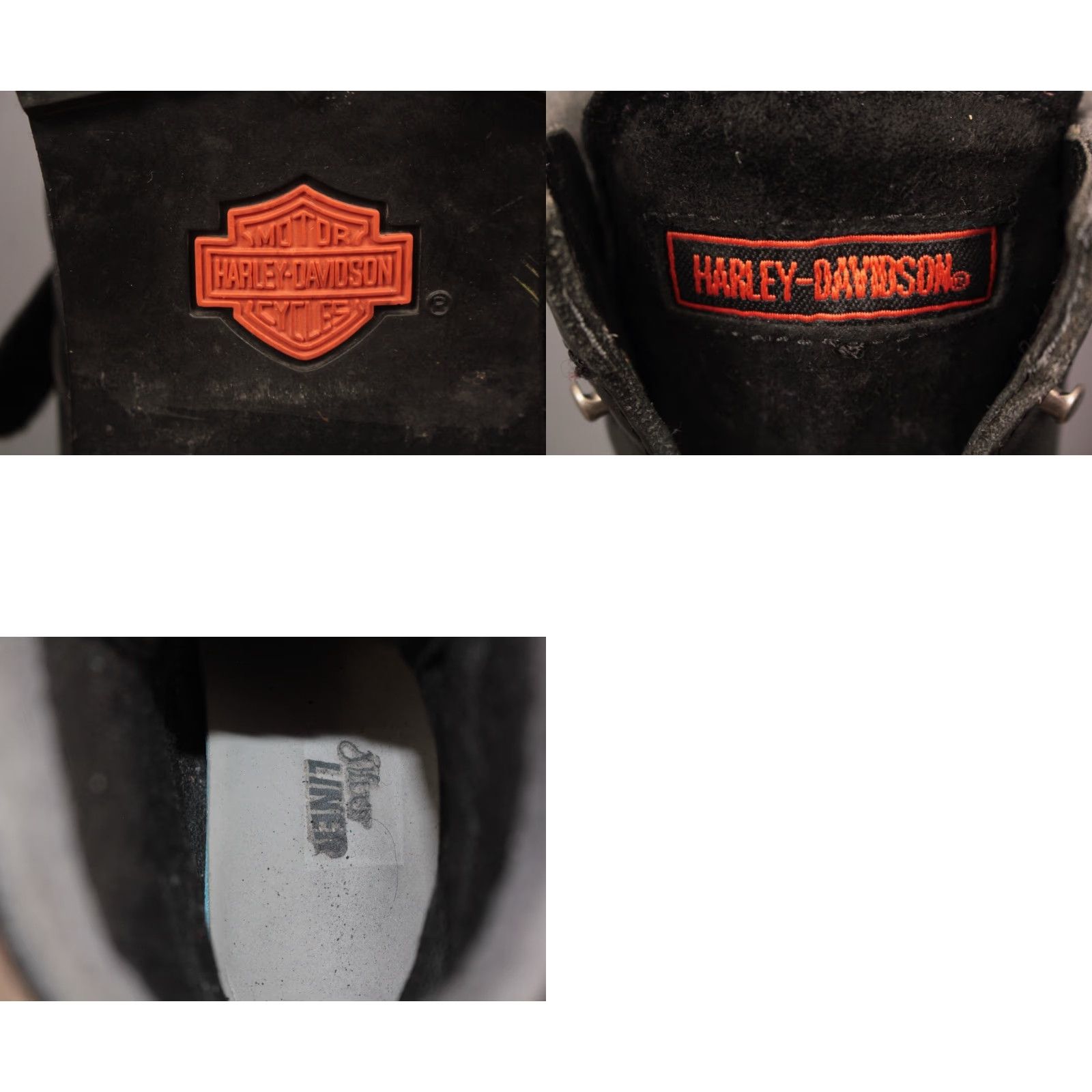 Harley Davidson Harley Davidson Boots Mens 1990s Biker Leather Black Sz 11 Motorcycle 90s Vintage Condition Excellent Size US 11 / EU 44 - 9 Thumbnail