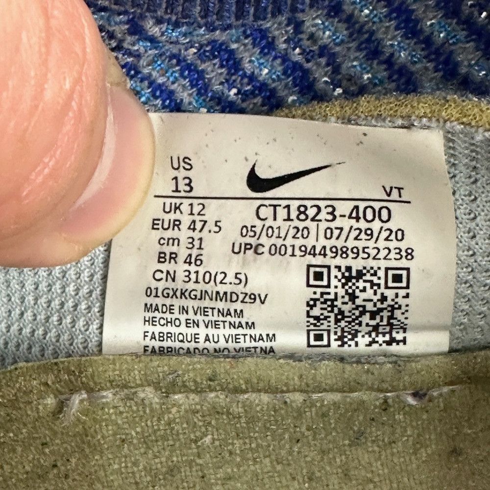 Nike Nike Air Vapormax 2020 Flyknit Stone Blue Men Sz 13 US/12 U Size US 13 / EU 46 - 2 Thumbnail