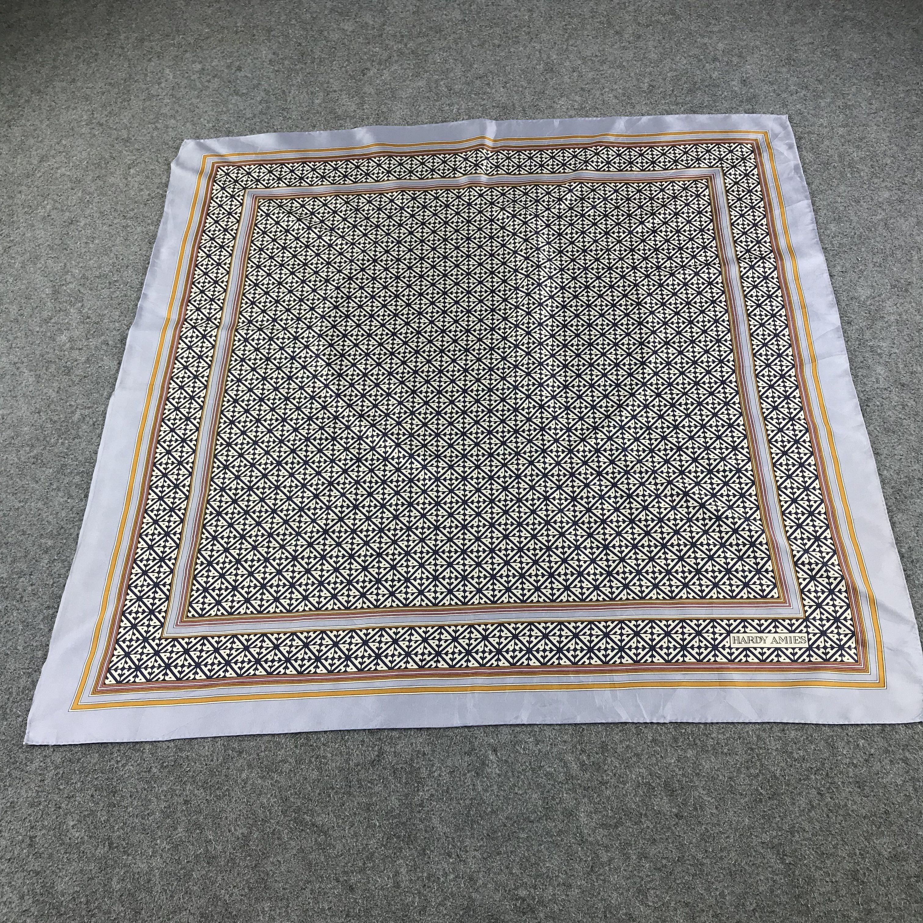 Hardy Amies Vintage Hardy Amies Geometrical Silk Scarf M138 Size ONE SIZE - 2 Thumbnail