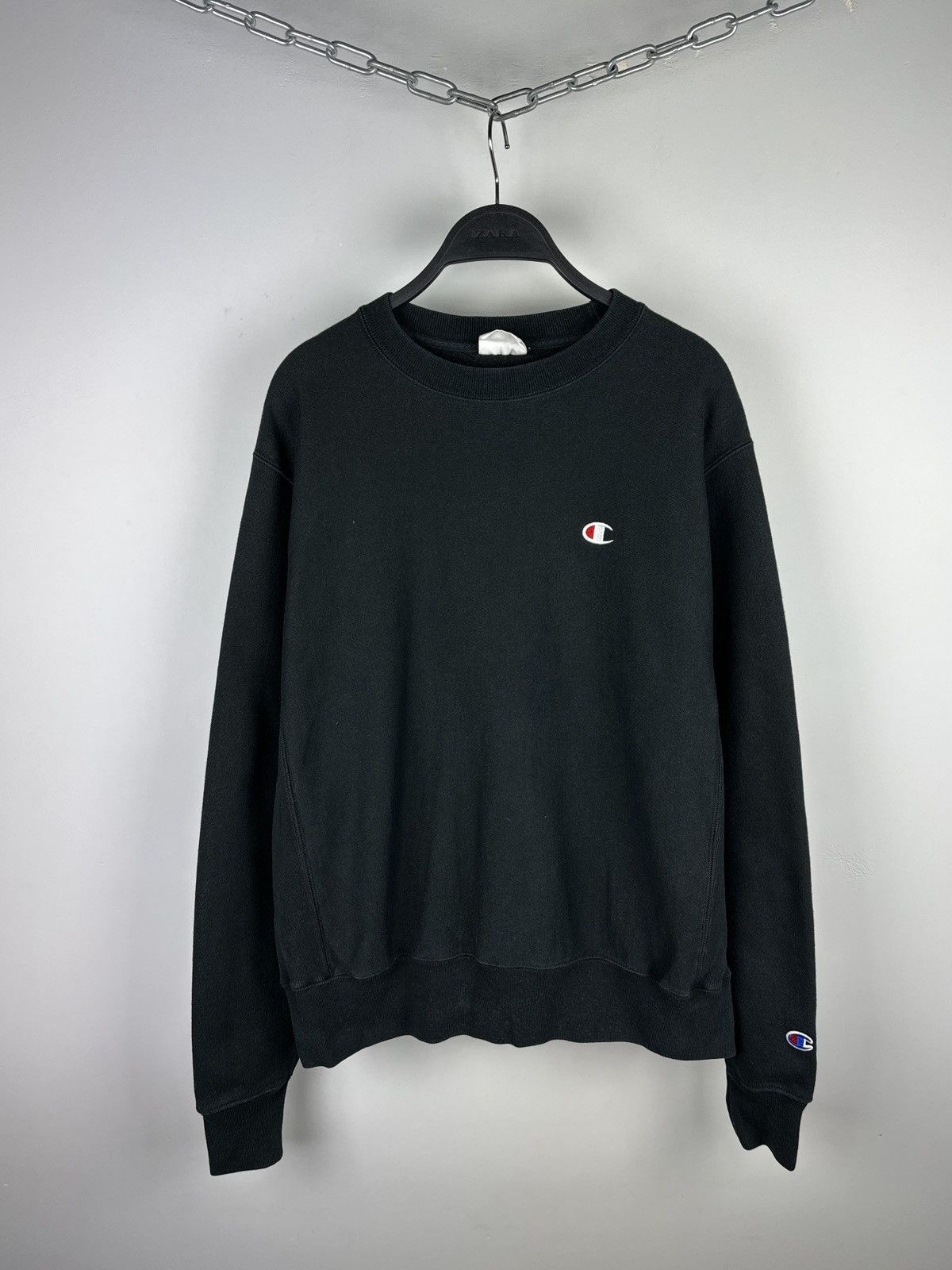 Champion × Vintage Vintage Y2K Champion Reverse Weave Baggy Sweatshirt Size US M / EU 48-50 / 2 - 1 Thumbnail